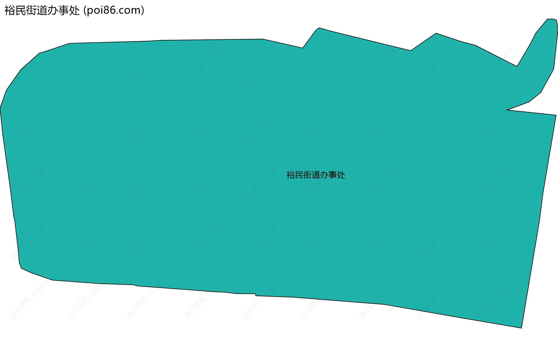 裕民街道办事处边界地图