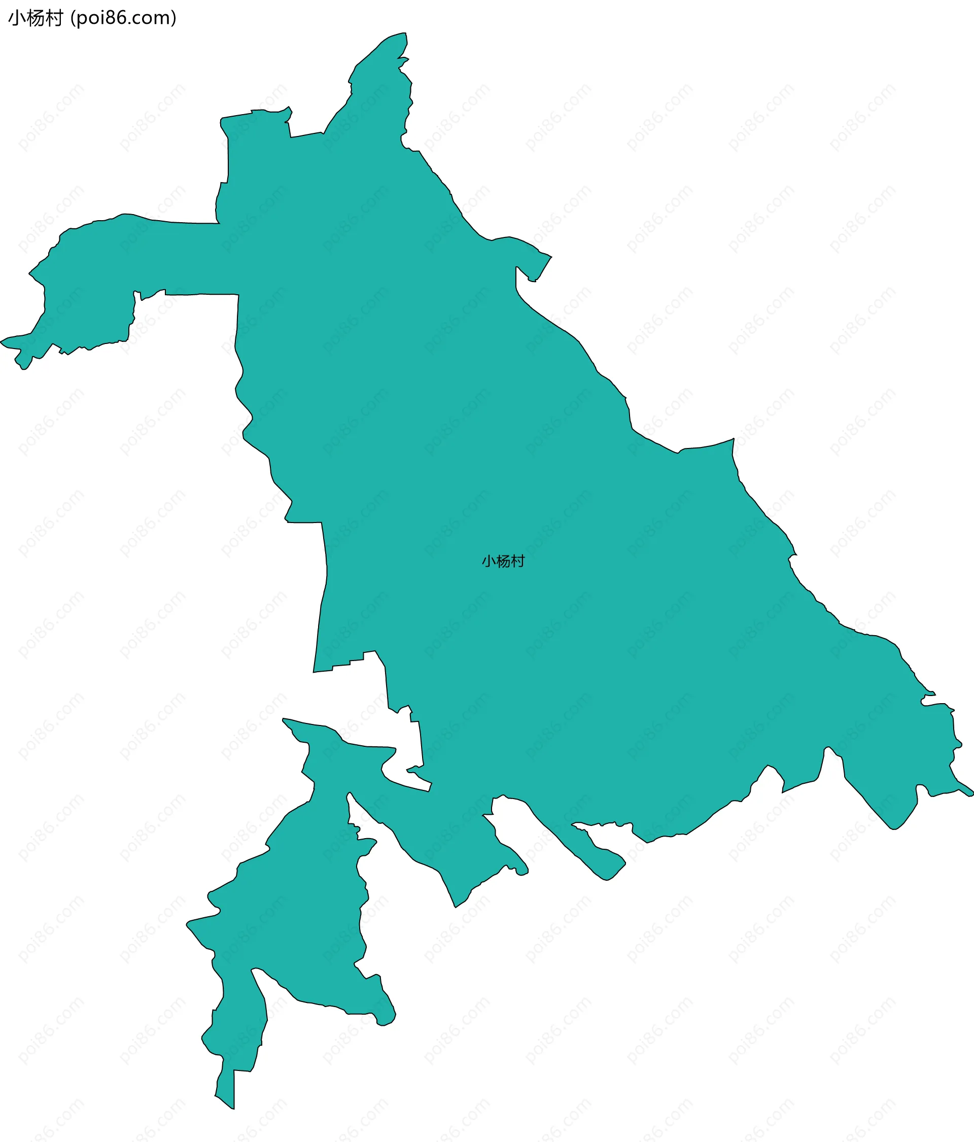 小杨村边界地图