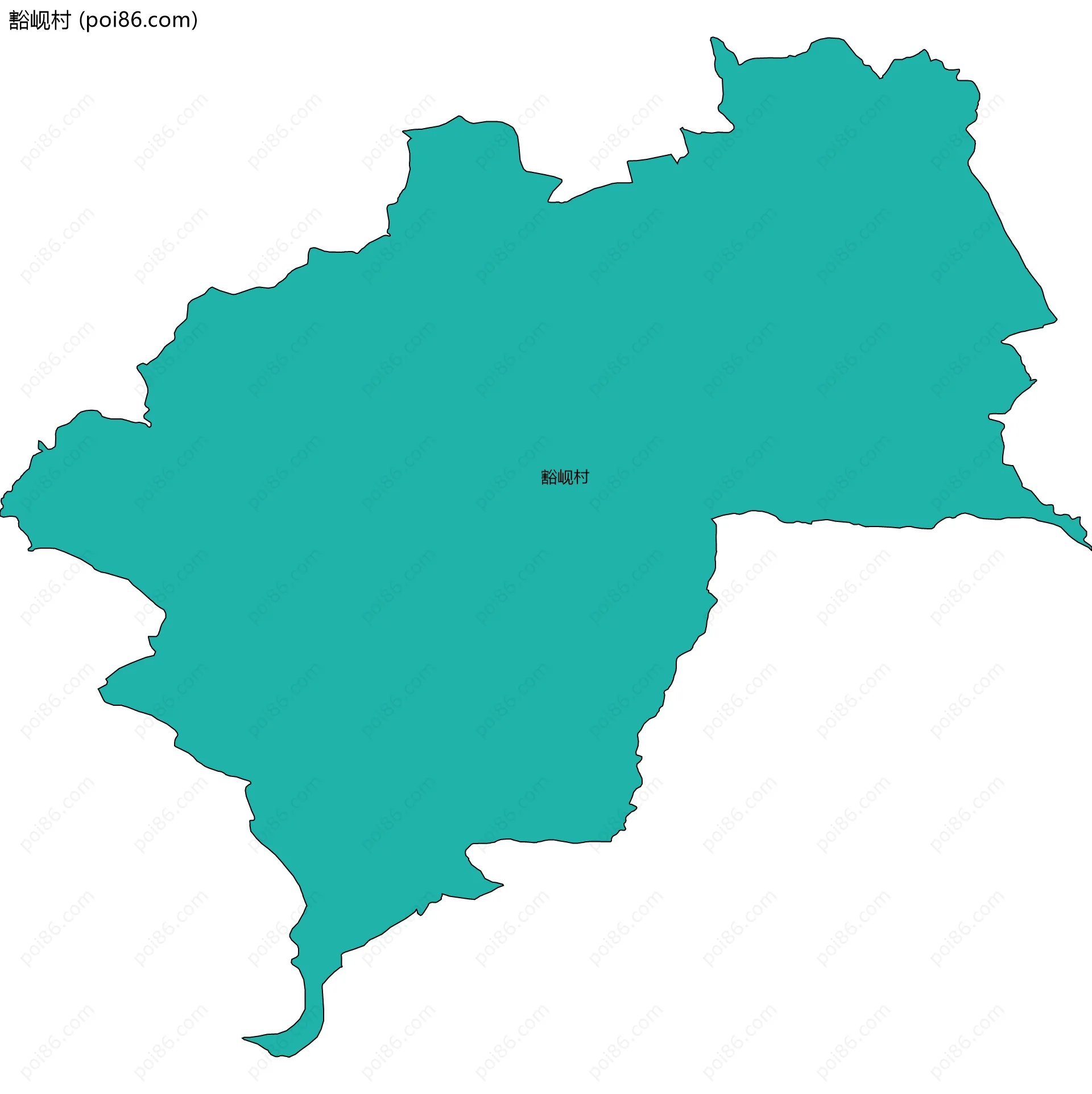 豁岘村边界地图