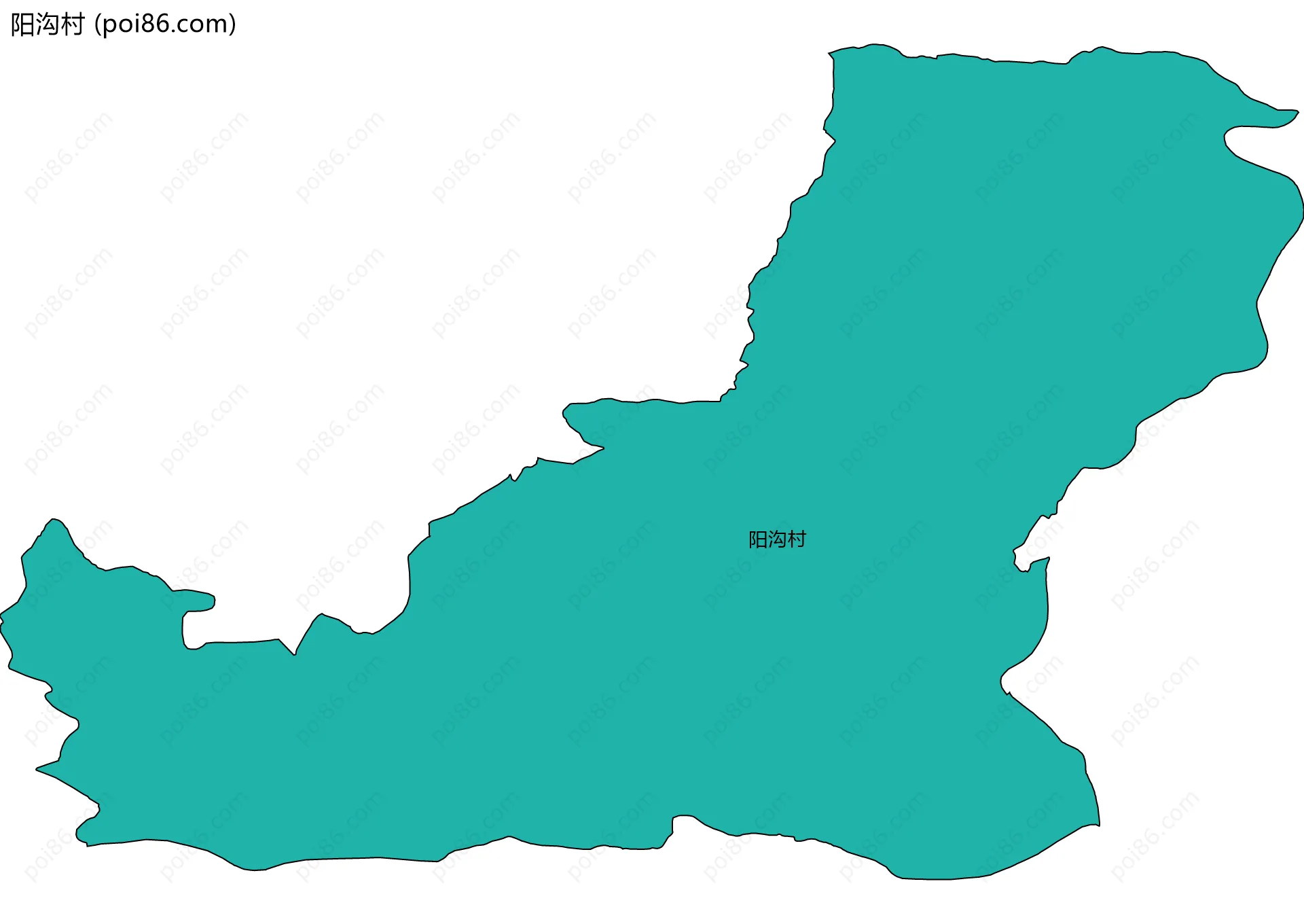 阳沟村边界地图