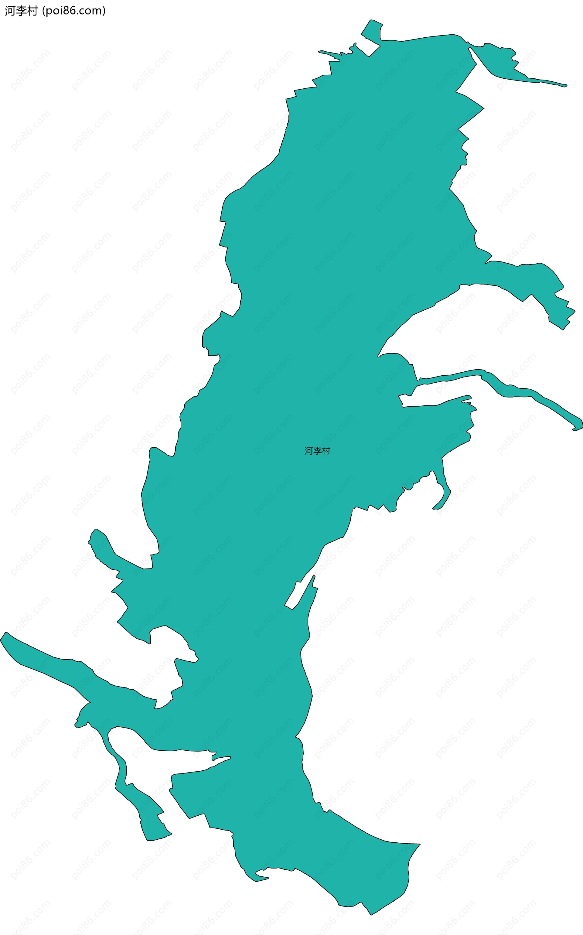 河李村边界地图