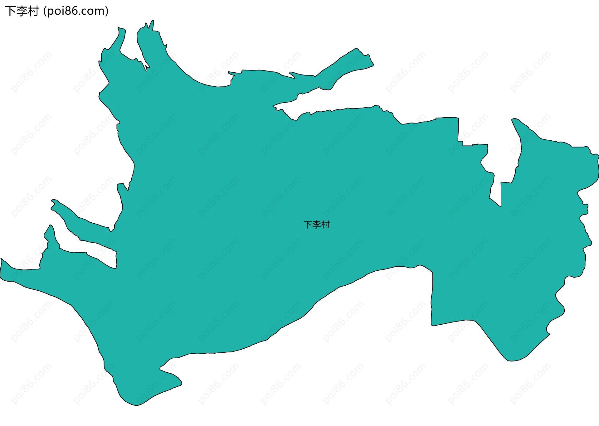 下李村边界地图