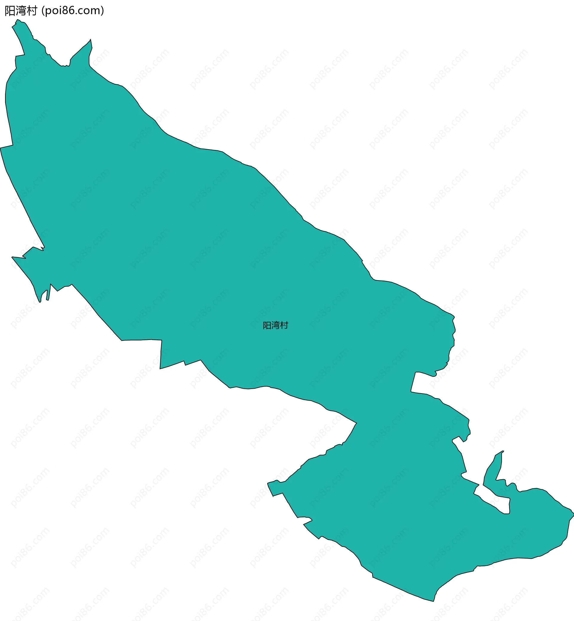 阳湾村边界地图