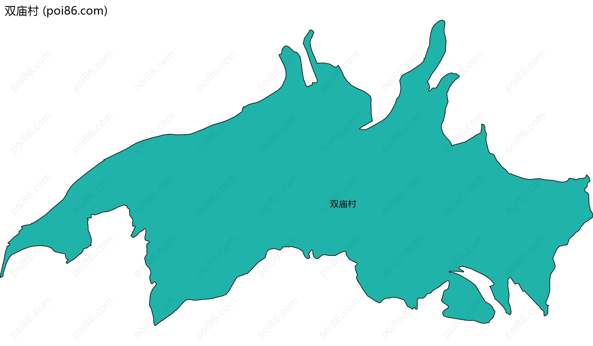 双庙村边界地图