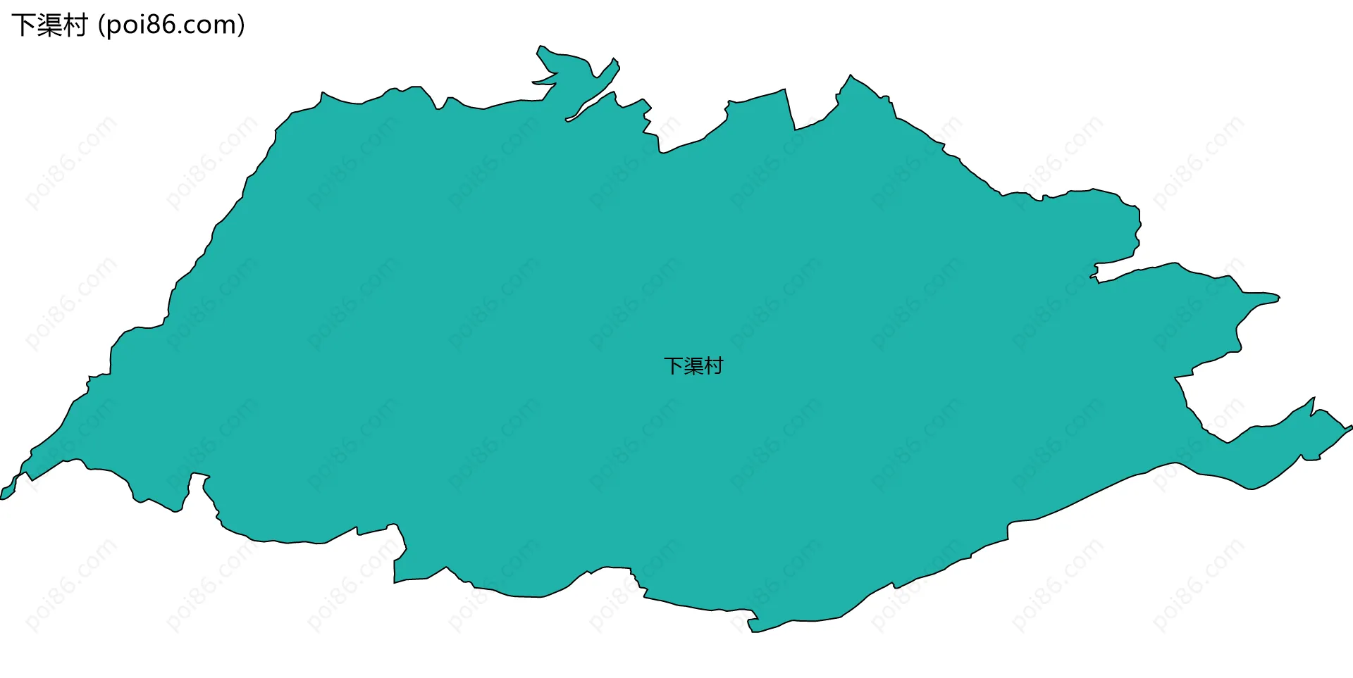 下渠村边界地图