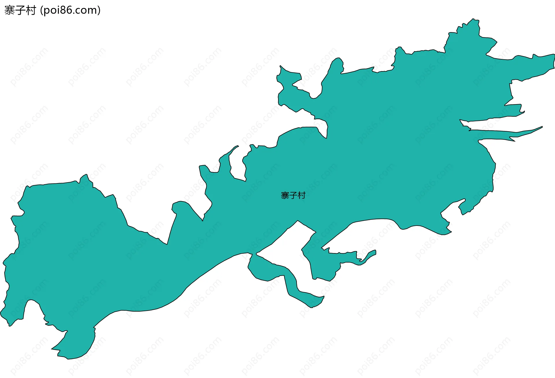 寨子村边界地图