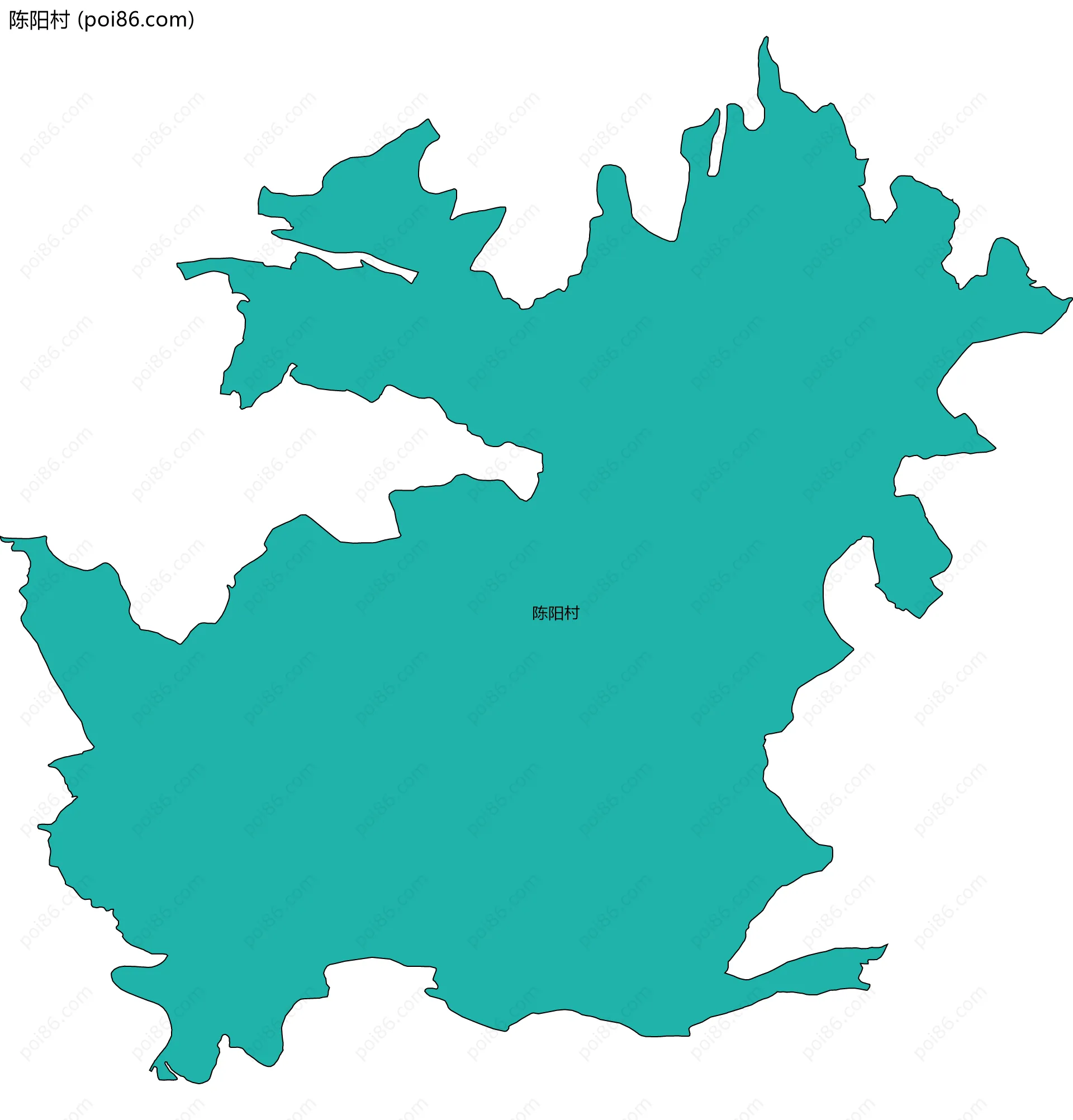 陈阳村边界地图