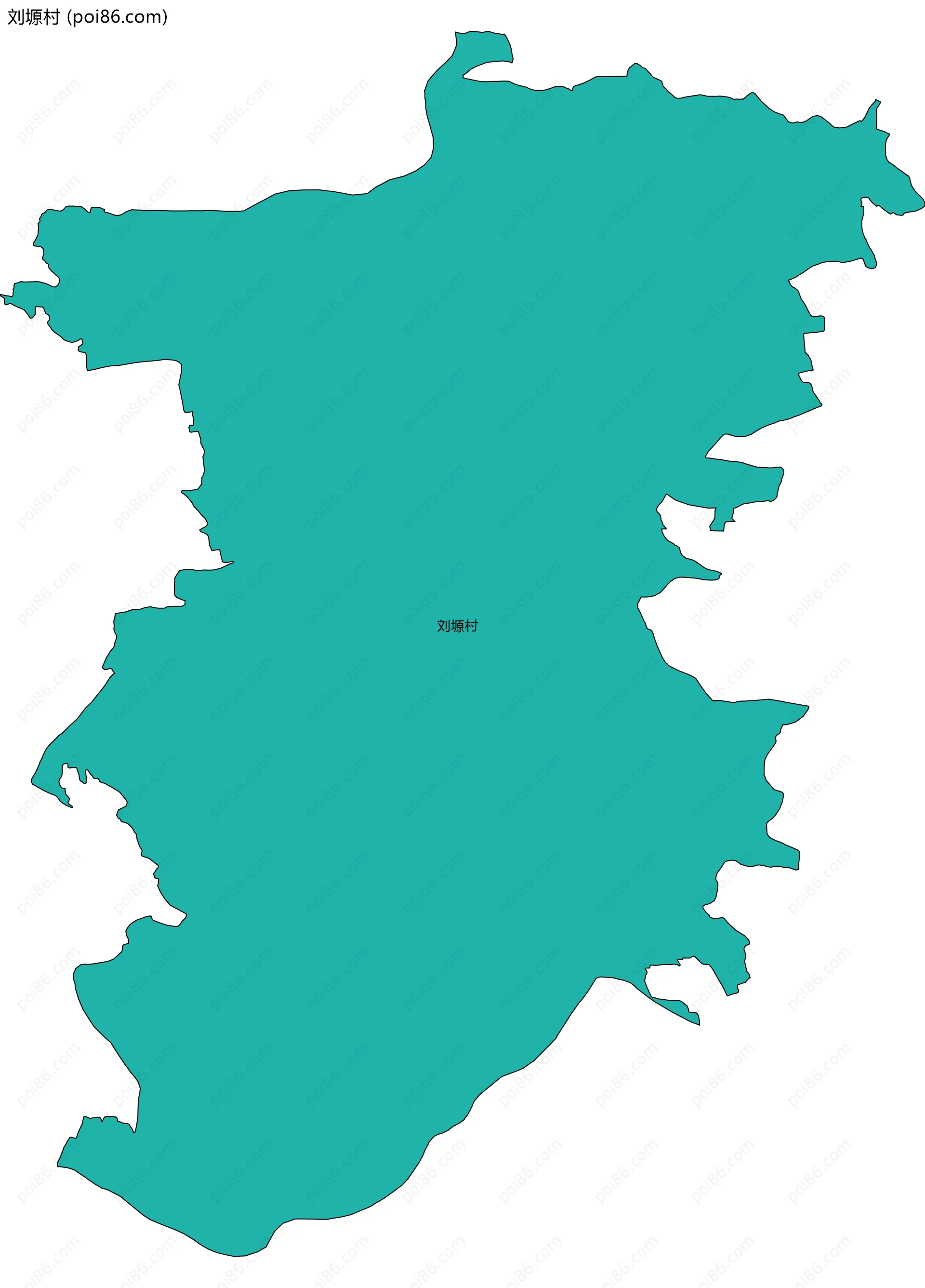 刘塬村边界地图