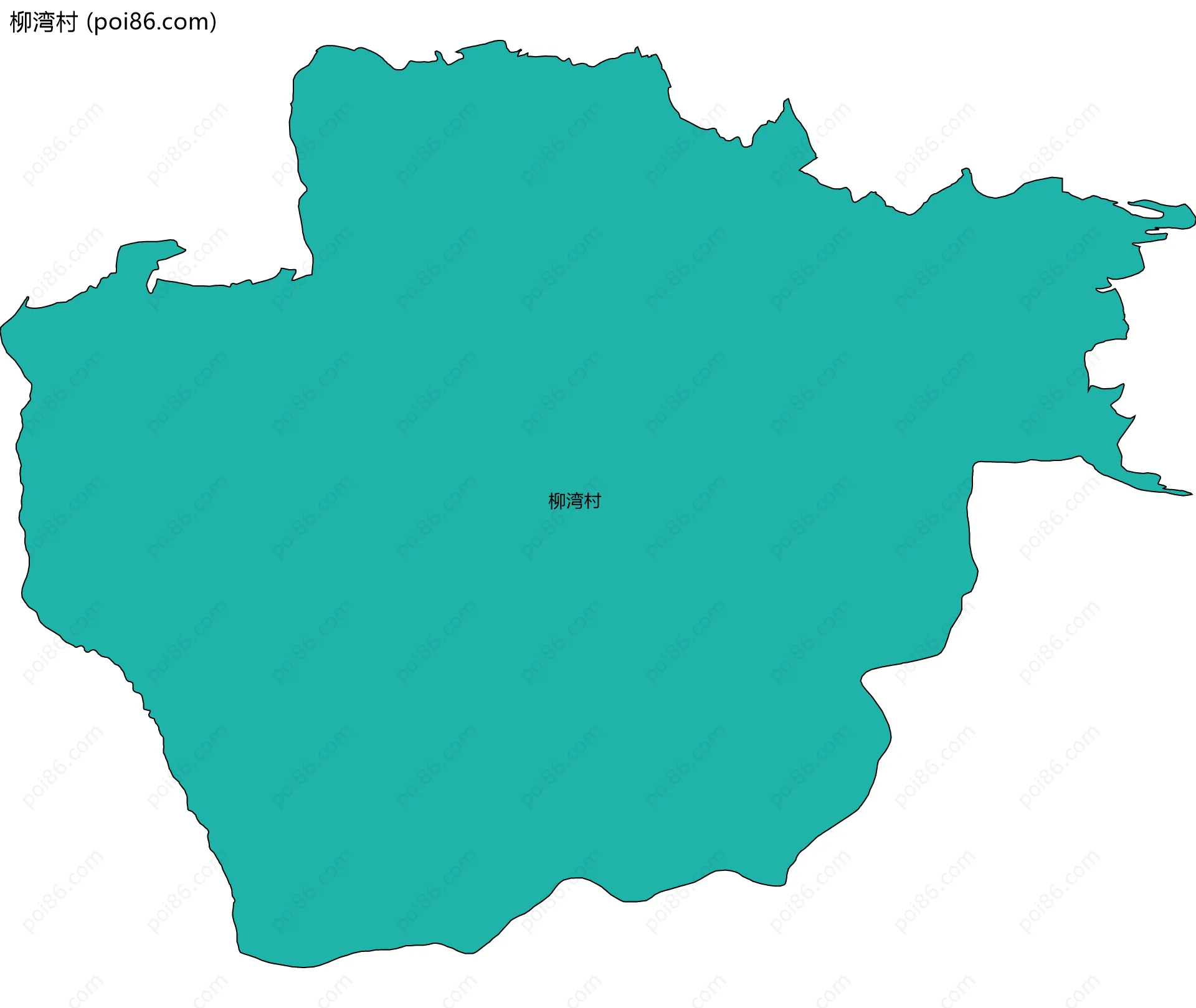 柳湾村边界地图