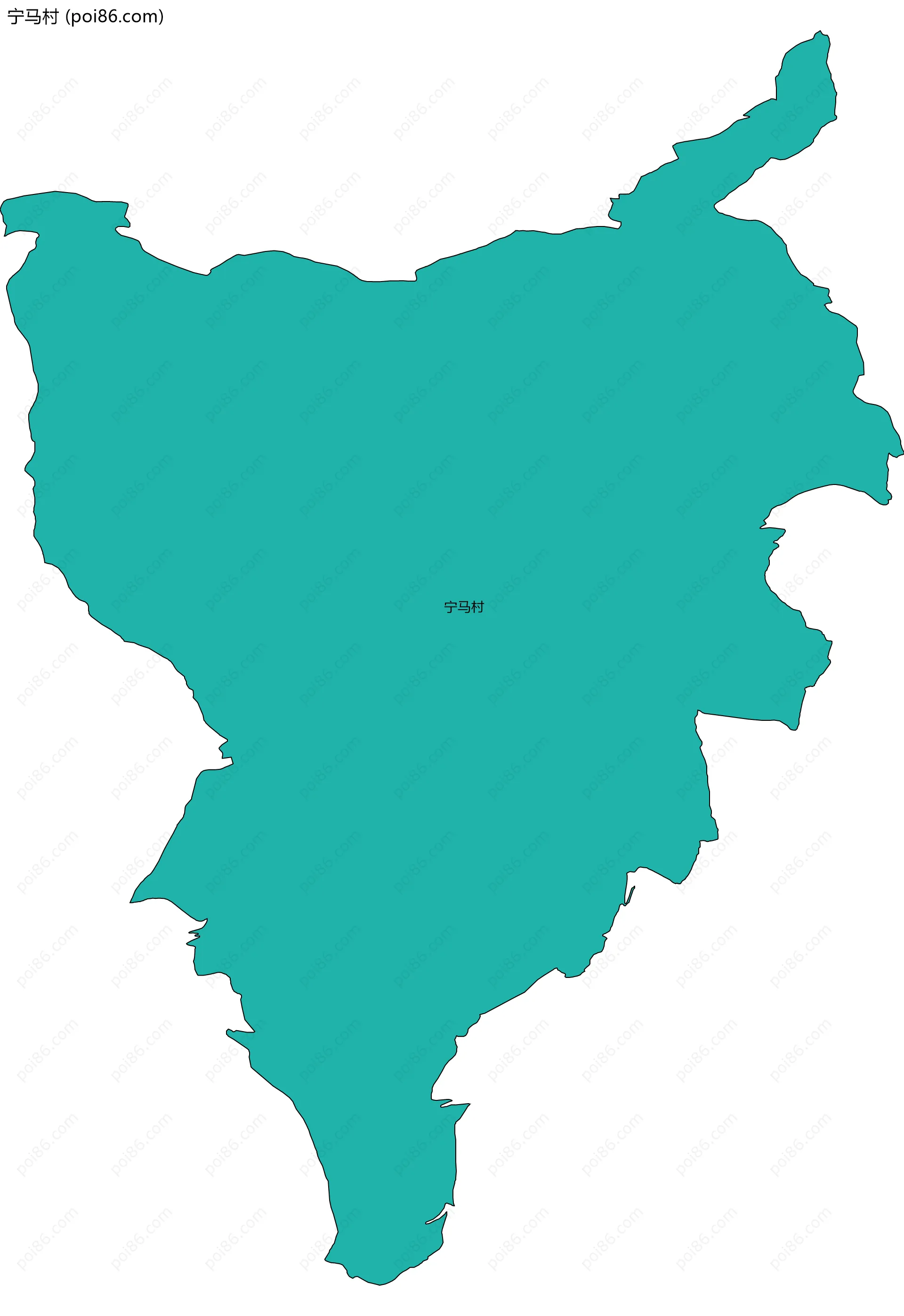 宁马村边界地图