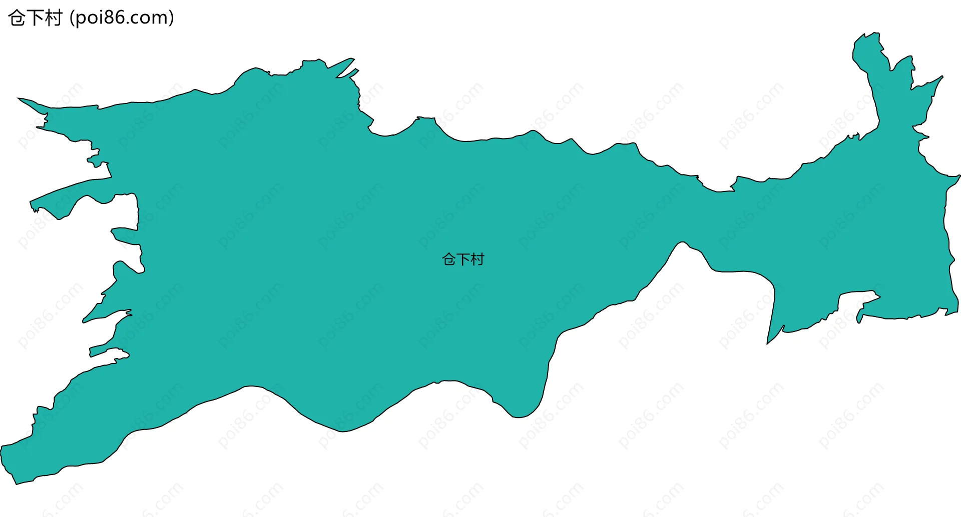 仓下村边界地图