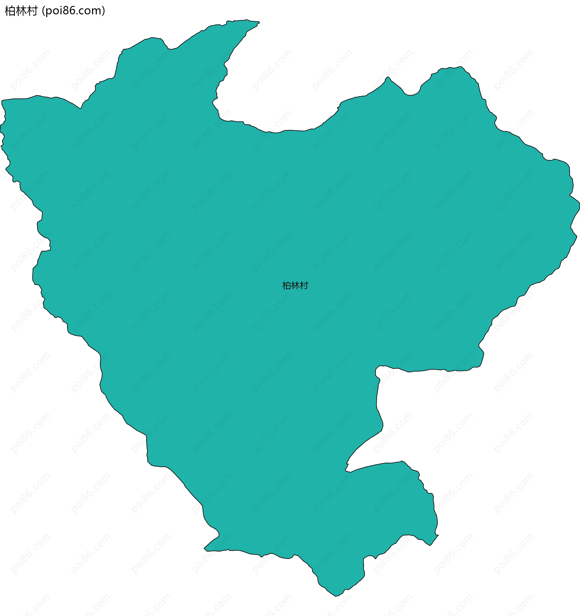 柏林村边界地图