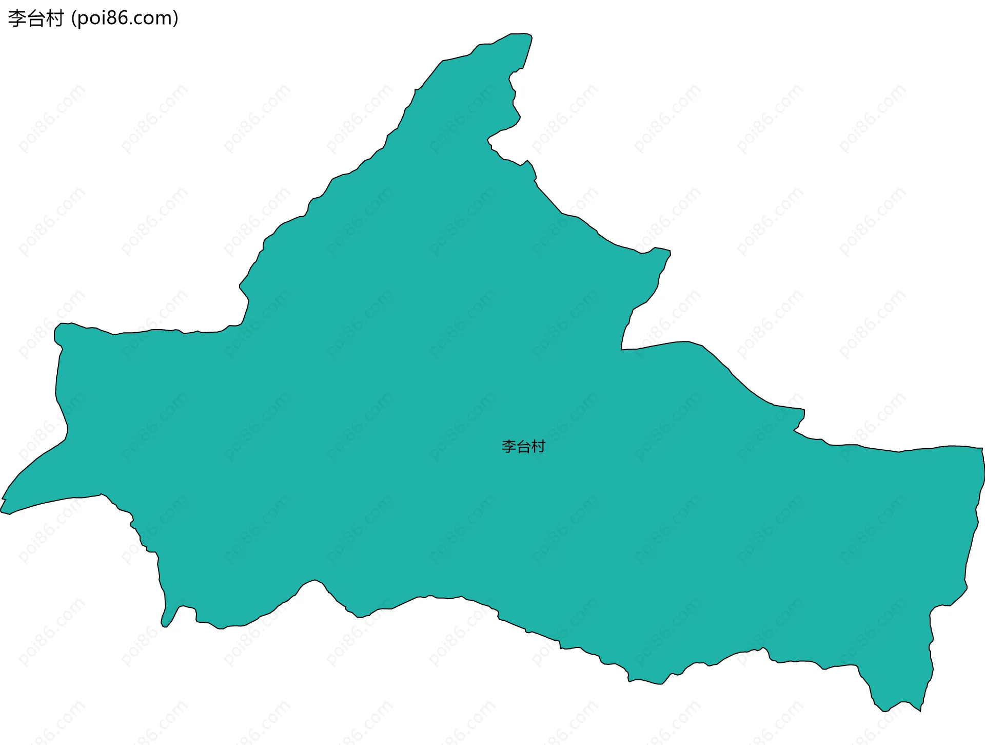 李台村边界地图