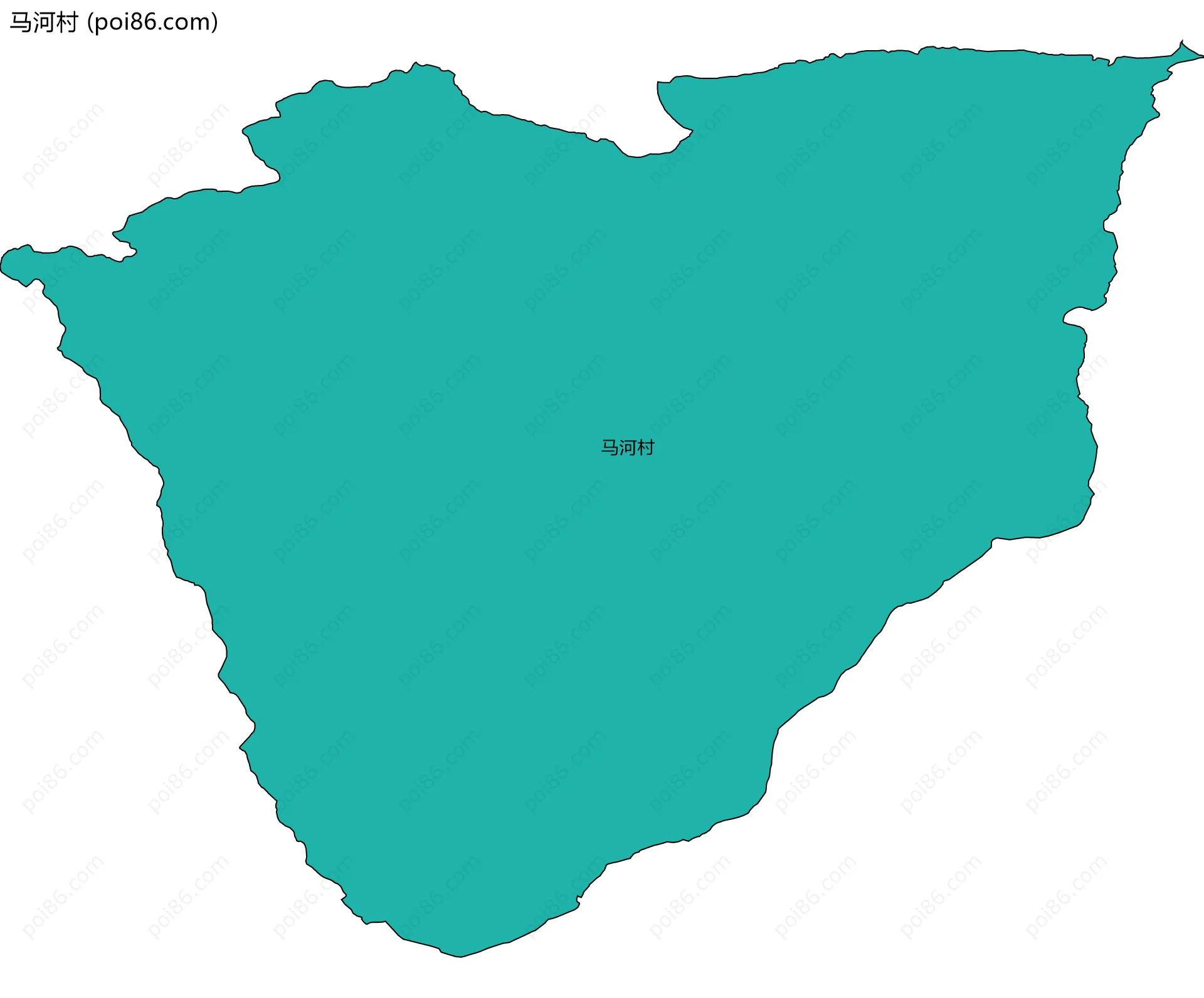 马河村边界地图