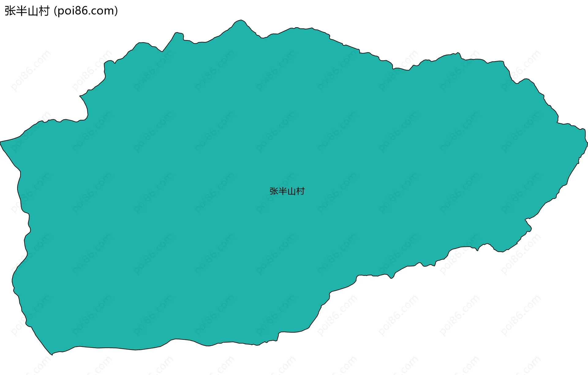 张半山村边界地图