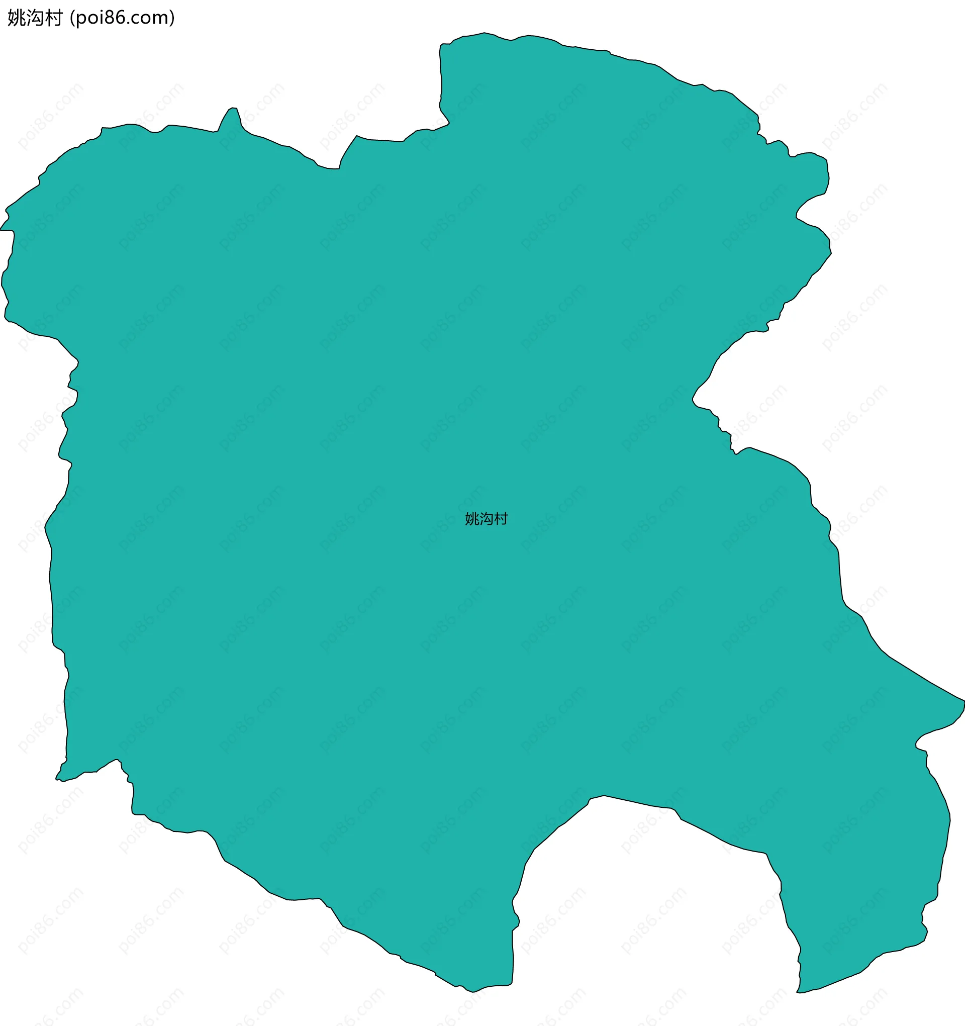 姚沟村边界地图