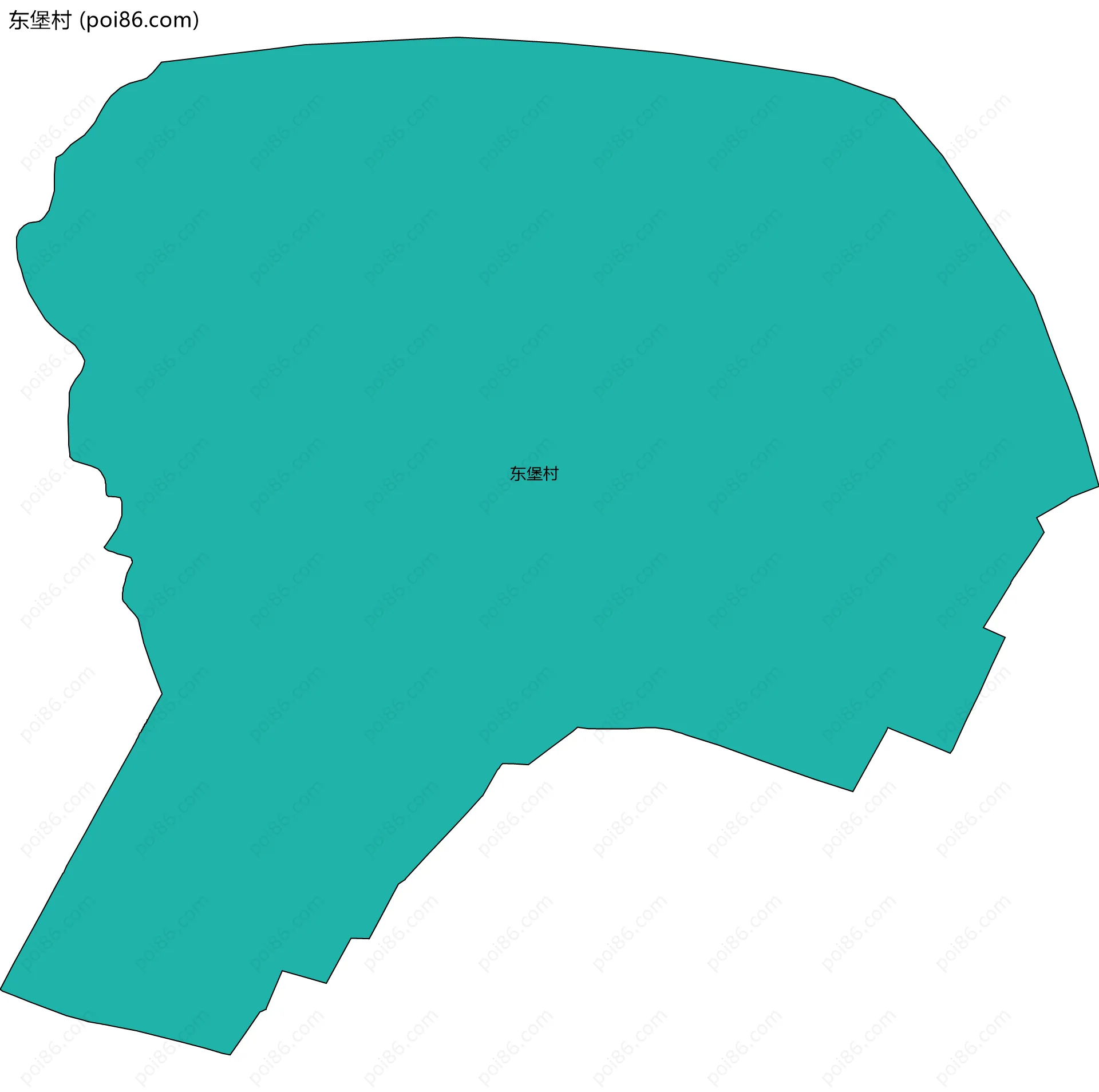 东堡村边界地图