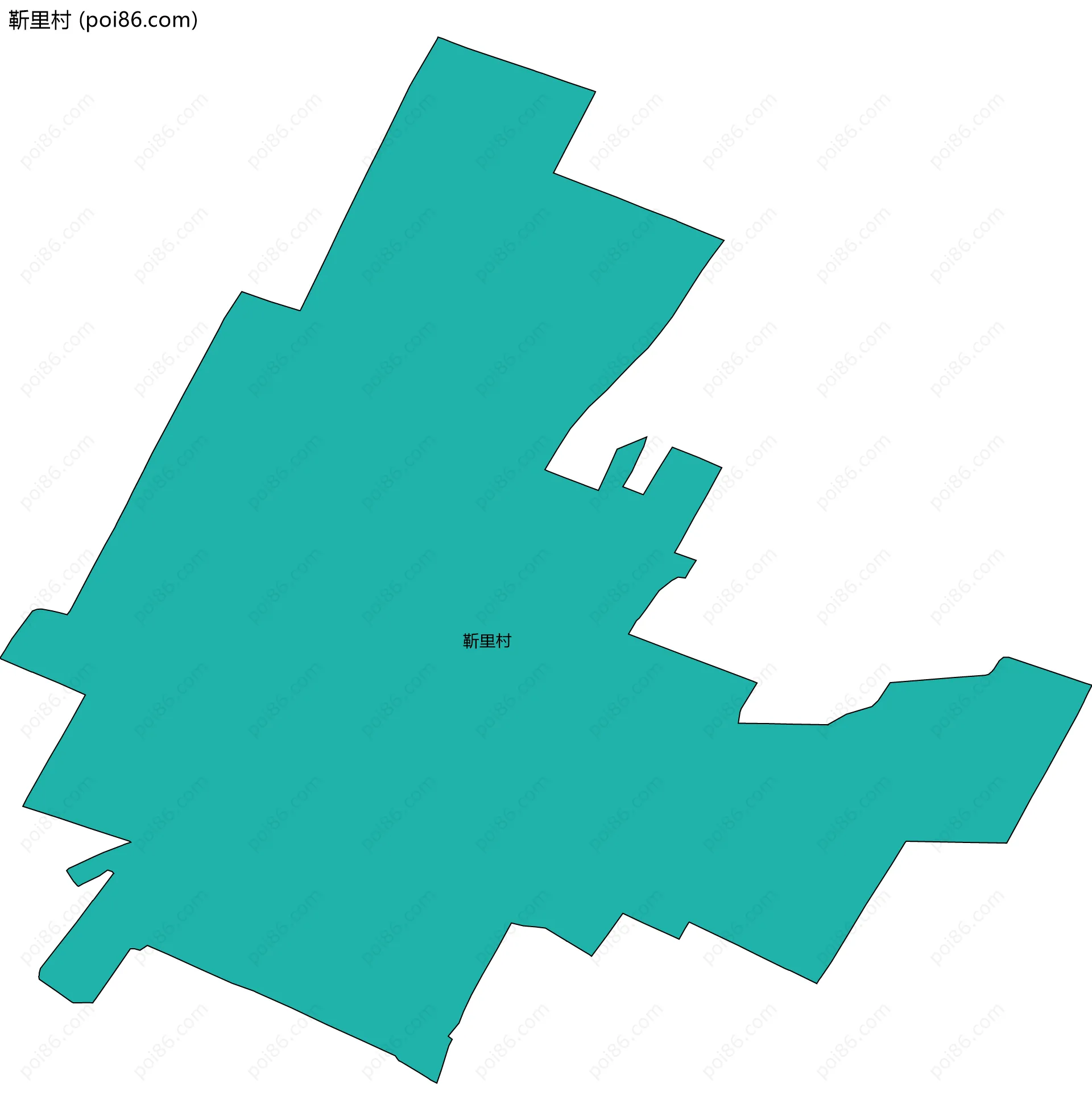 靳里村边界地图