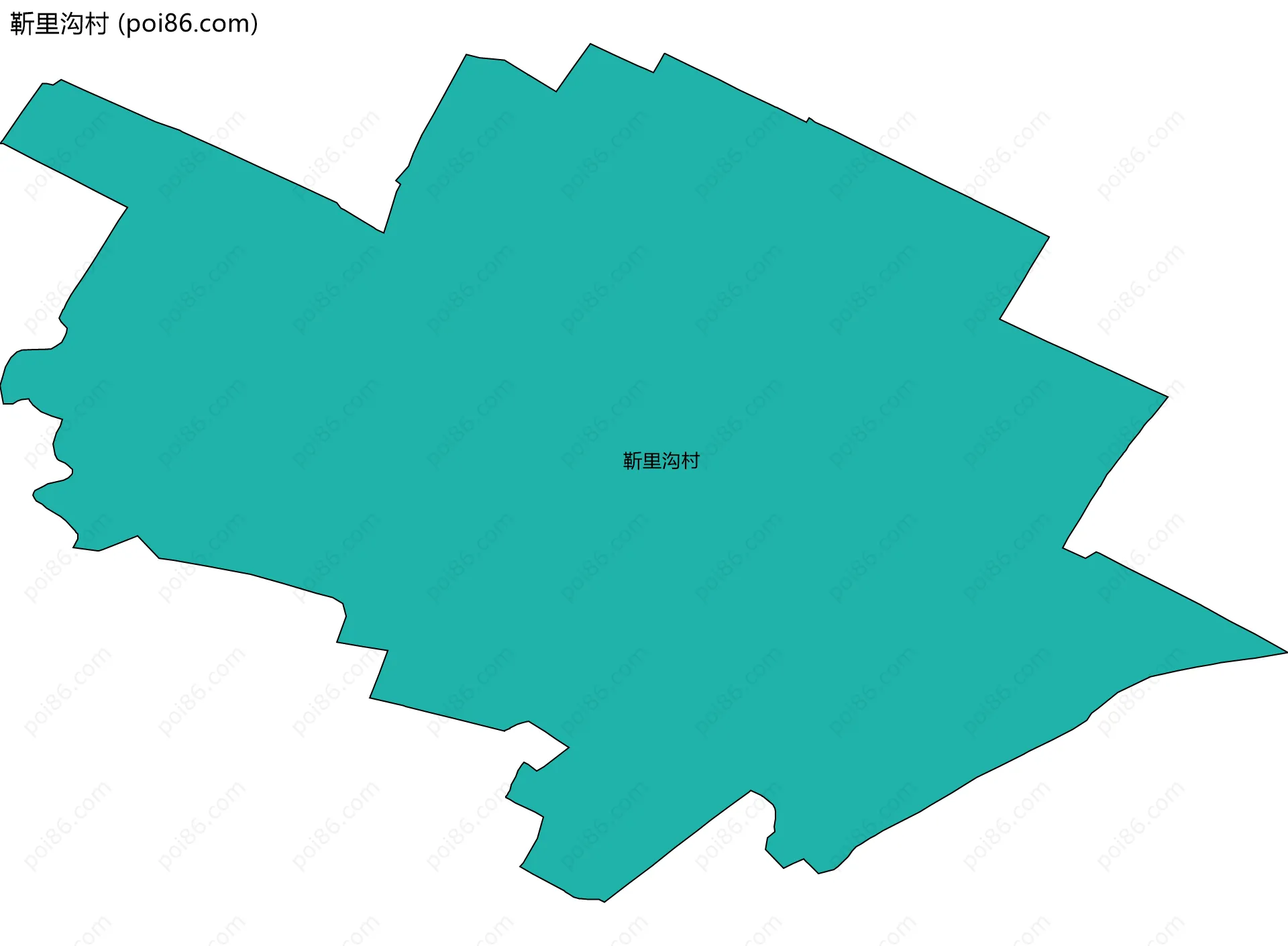 靳里沟村边界地图