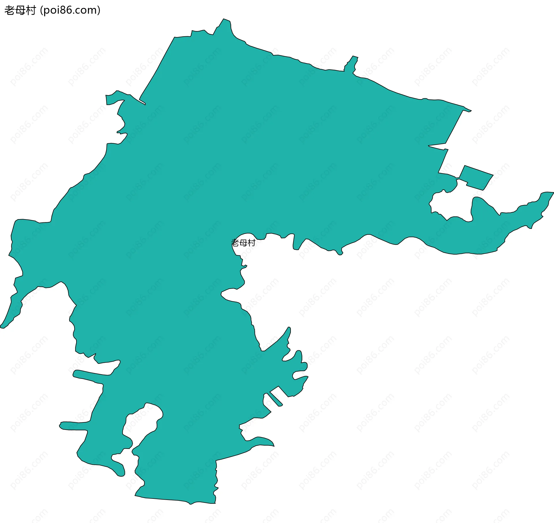 老母村边界地图
