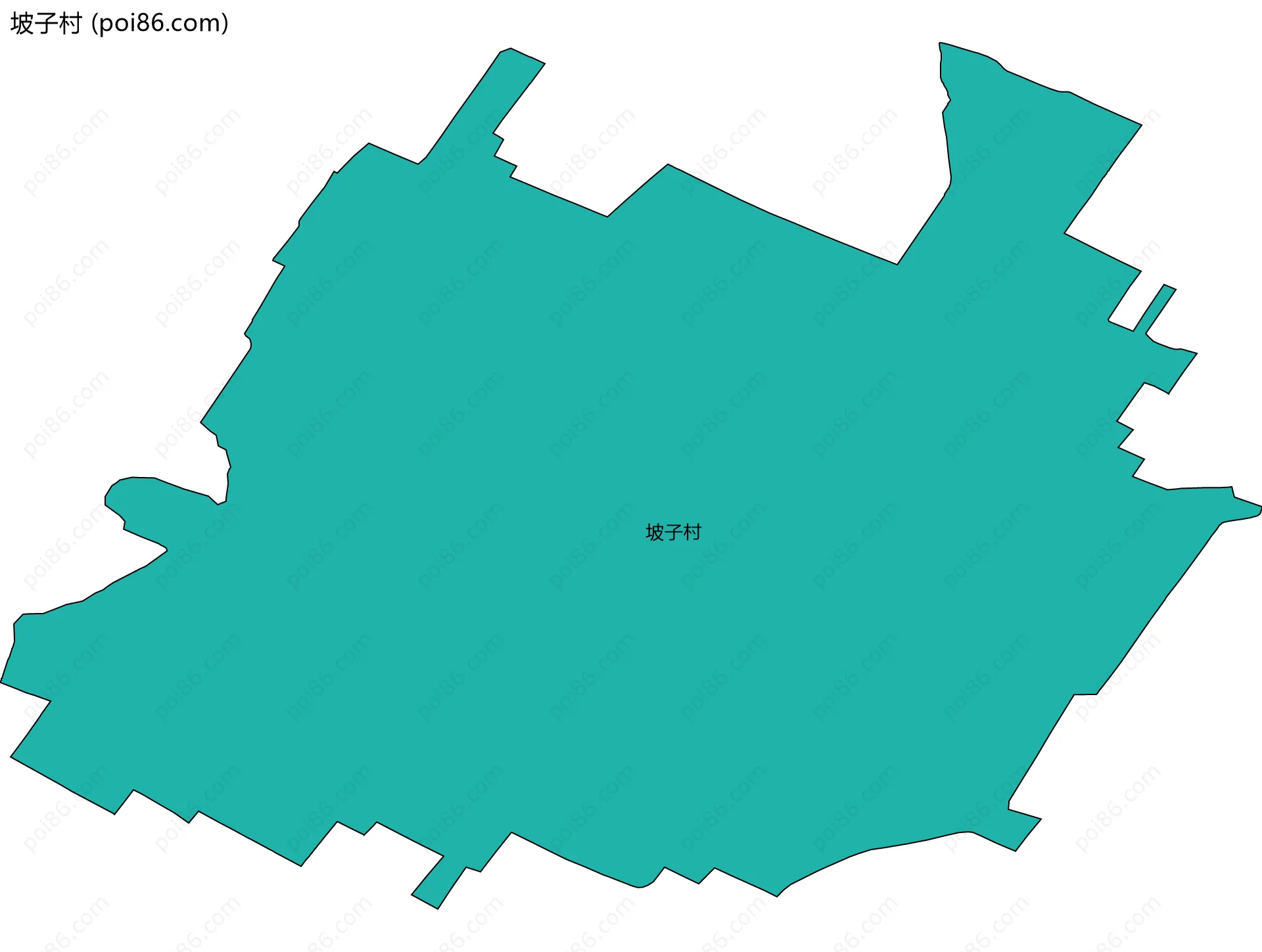 坡子村边界地图