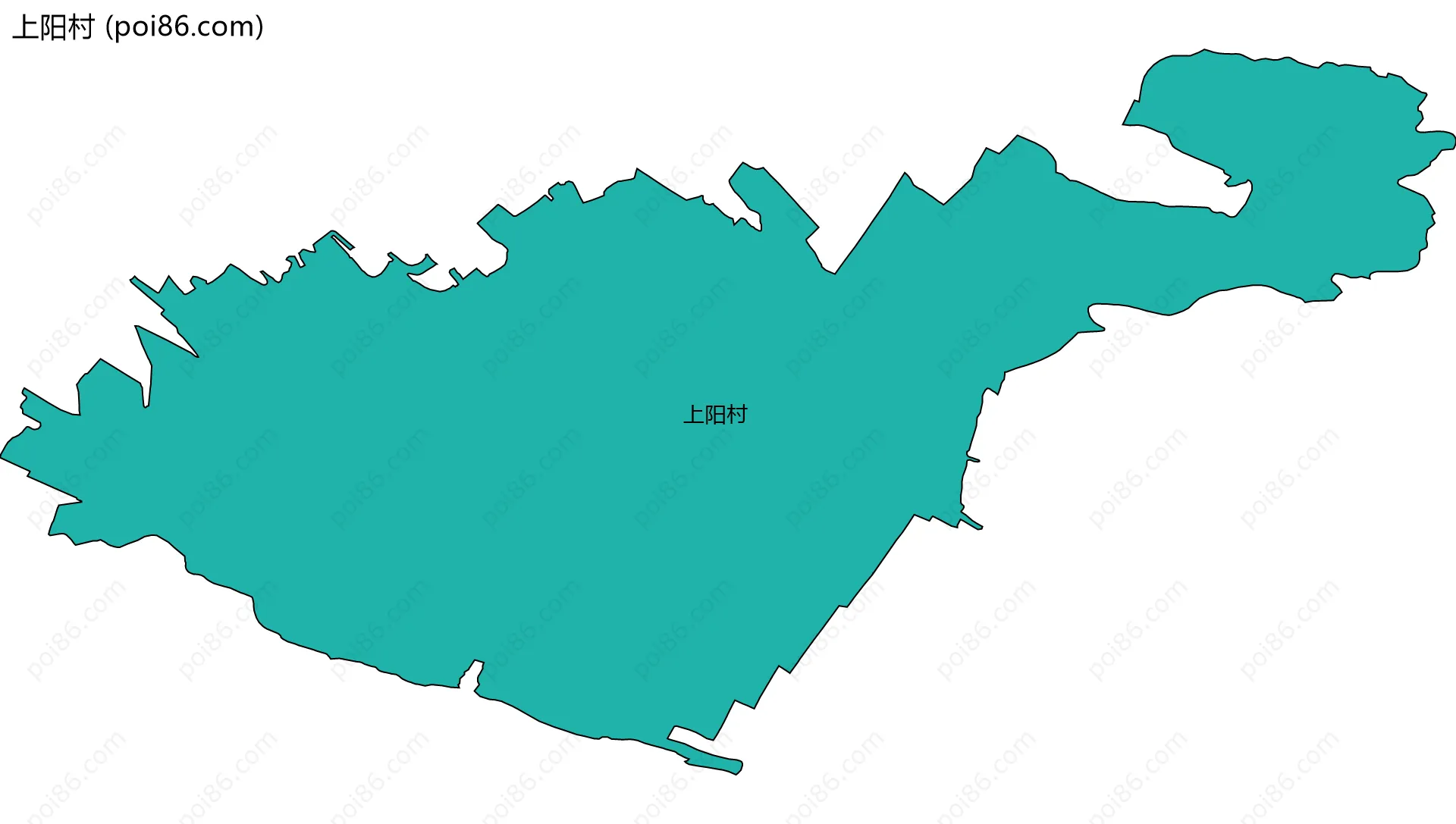 上阳村边界地图