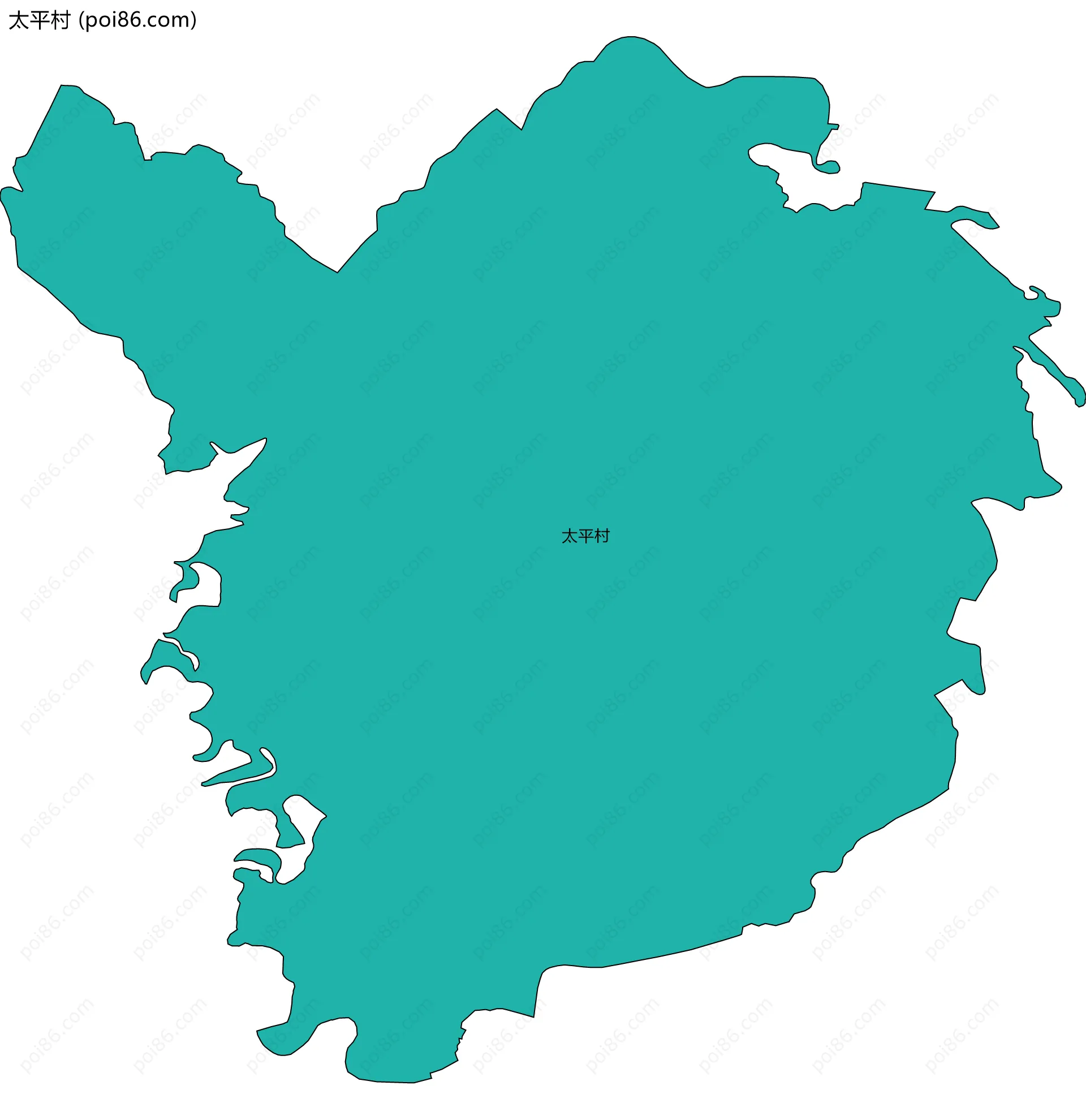 太平村边界地图