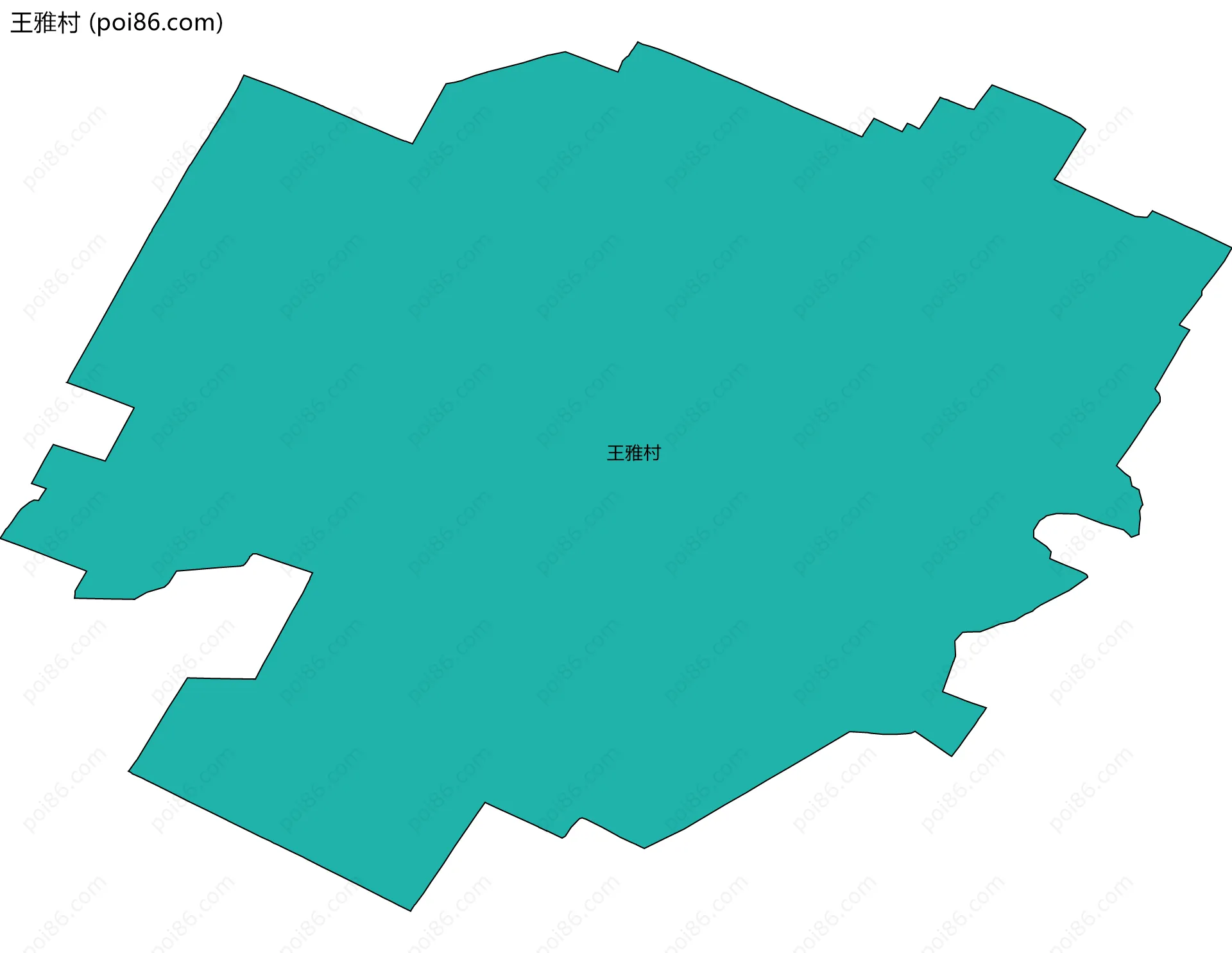 王雅村边界地图