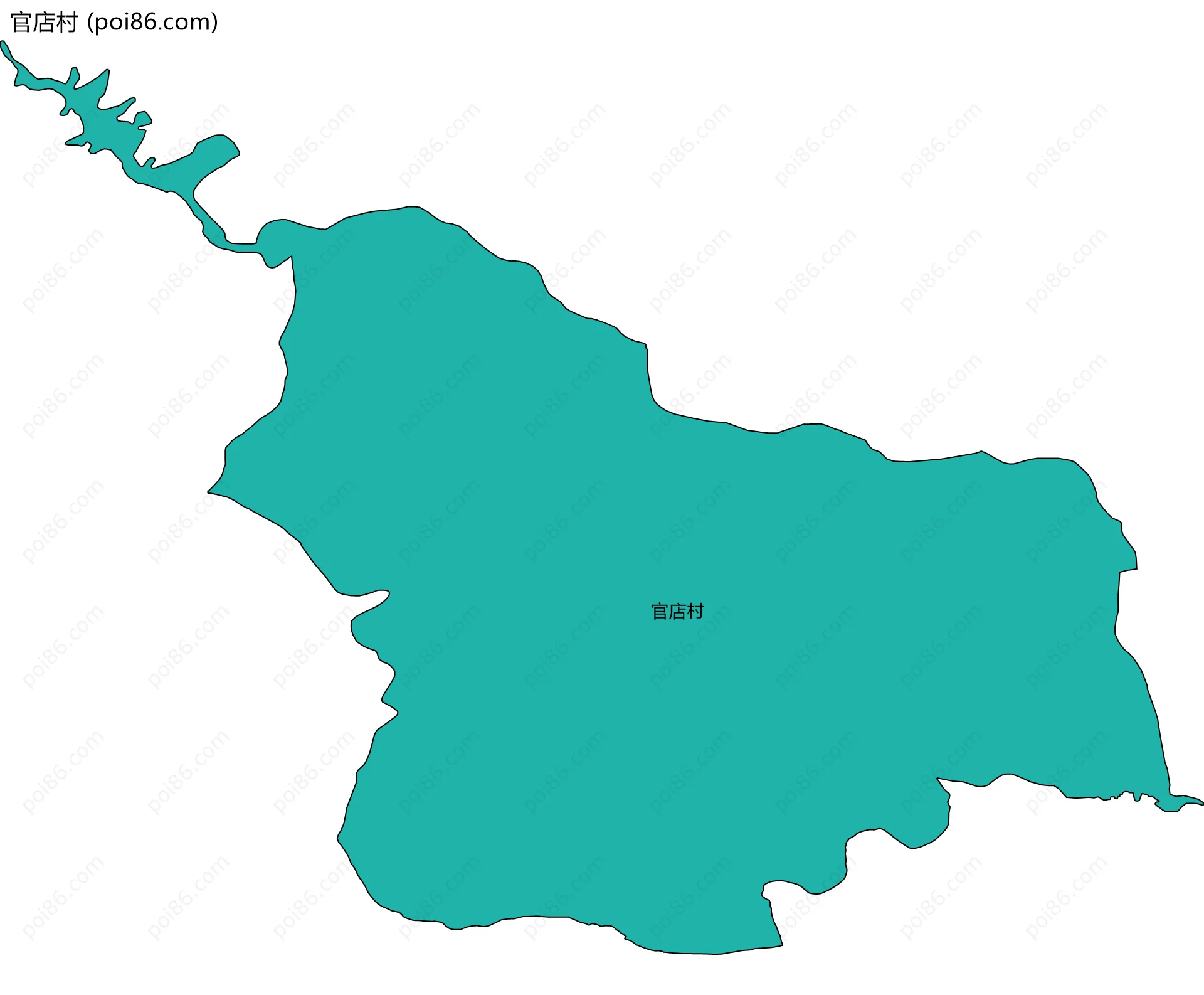 官店村边界地图