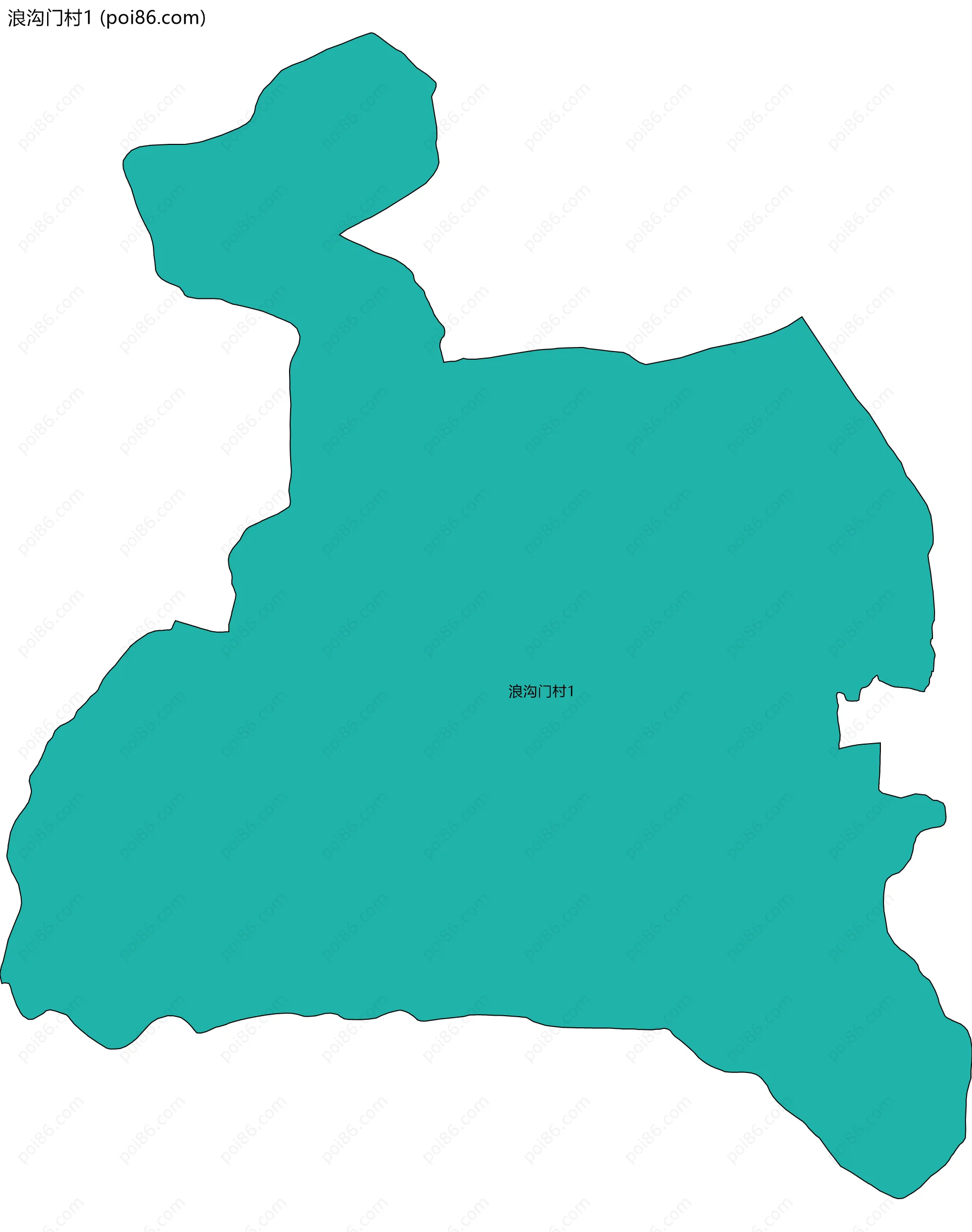 浪沟门村1边界地图