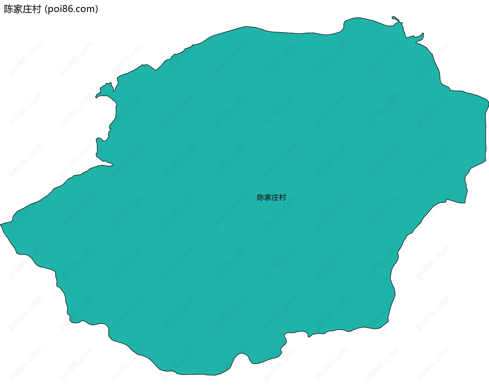 陈家庄村边界地图