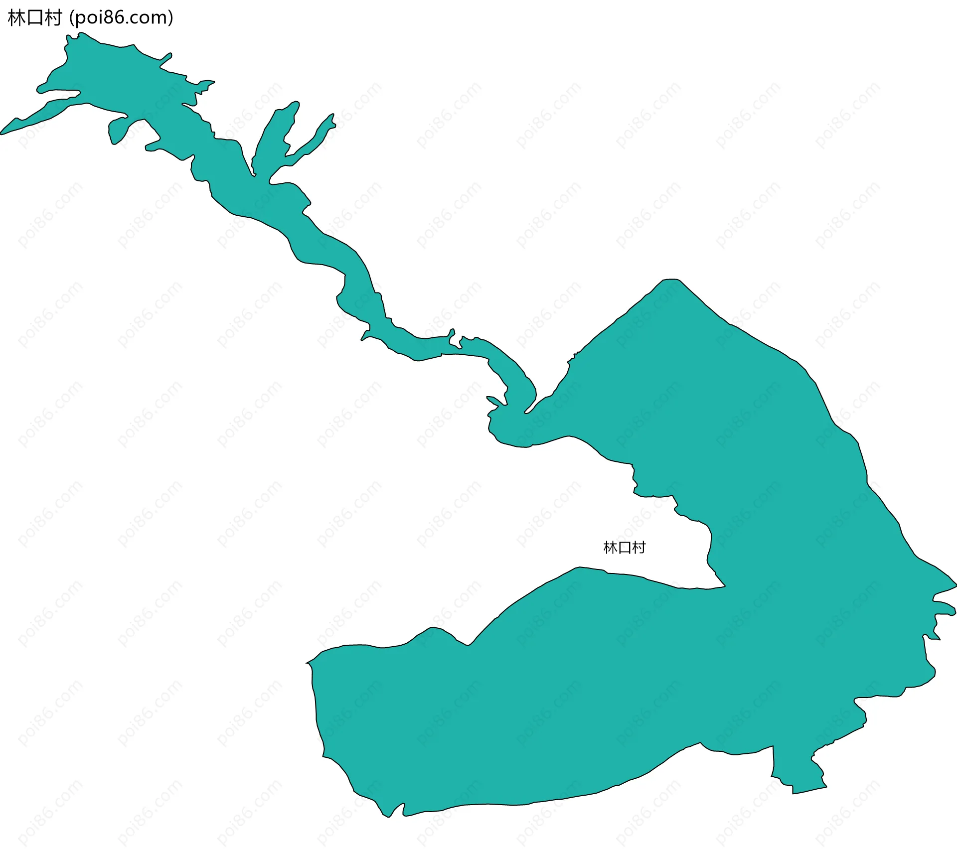 林口村边界地图