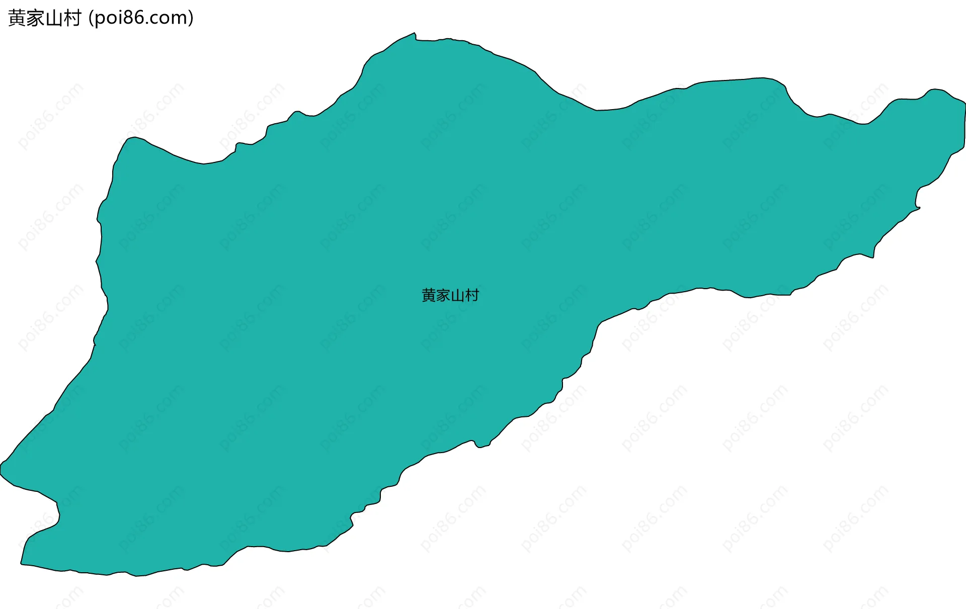黄家山村边界地图
