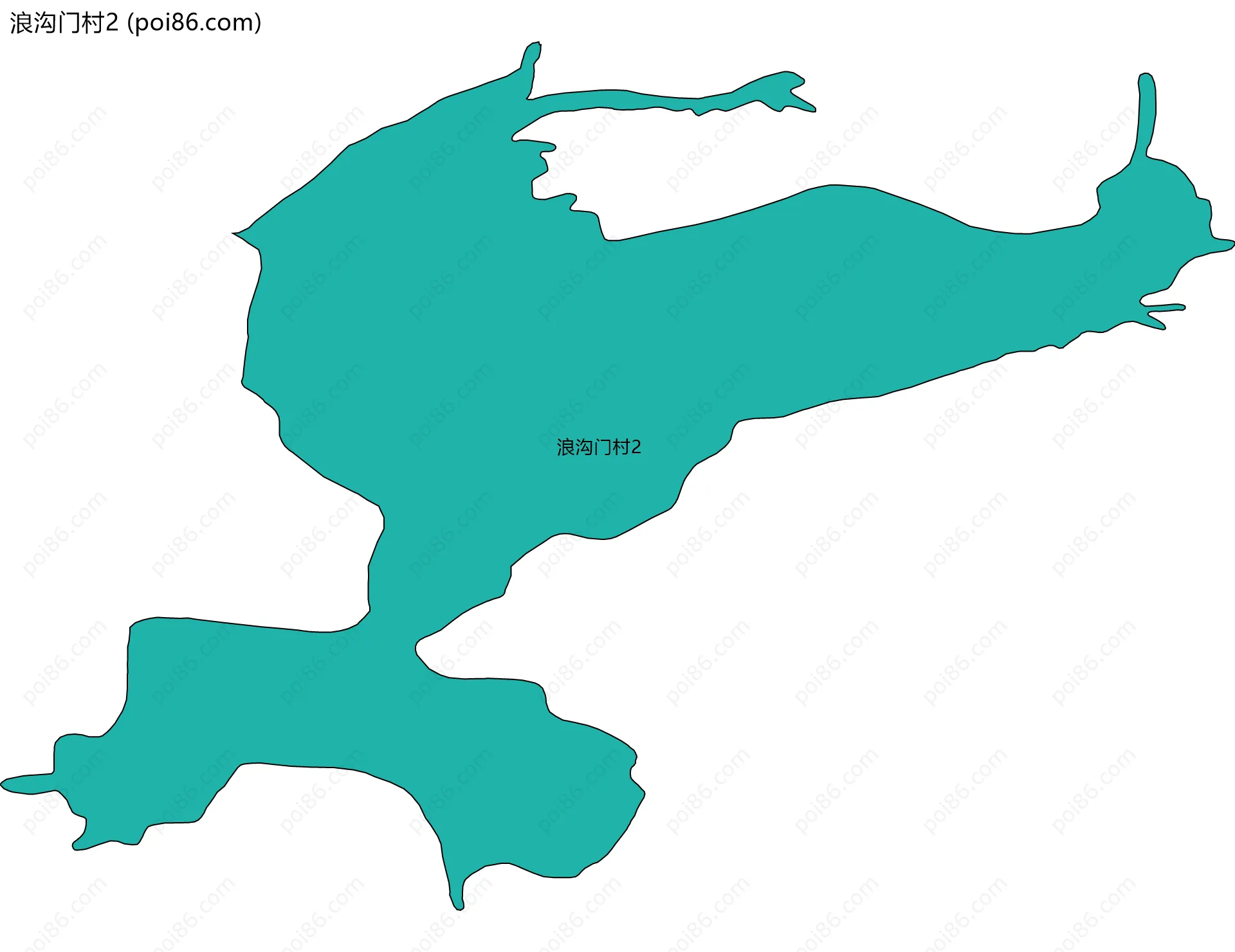 浪沟门村2边界地图