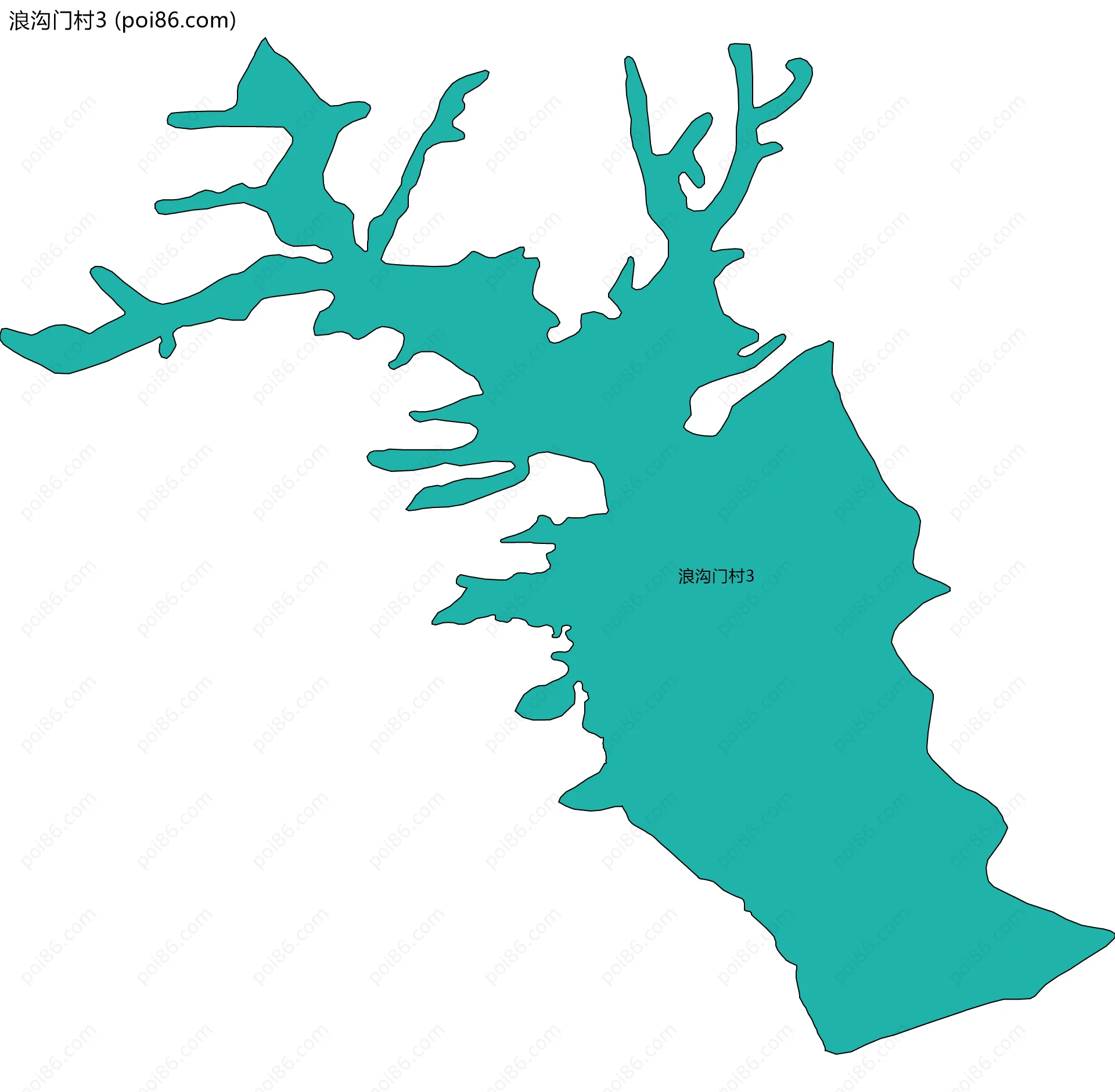 浪沟门村3边界地图