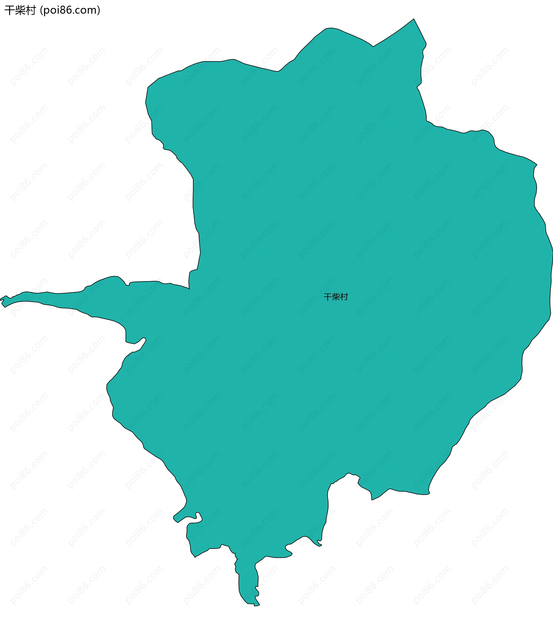 干柴村边界地图