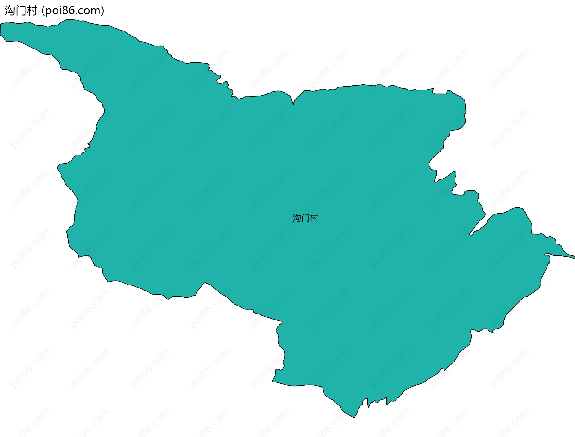 沟门村边界地图