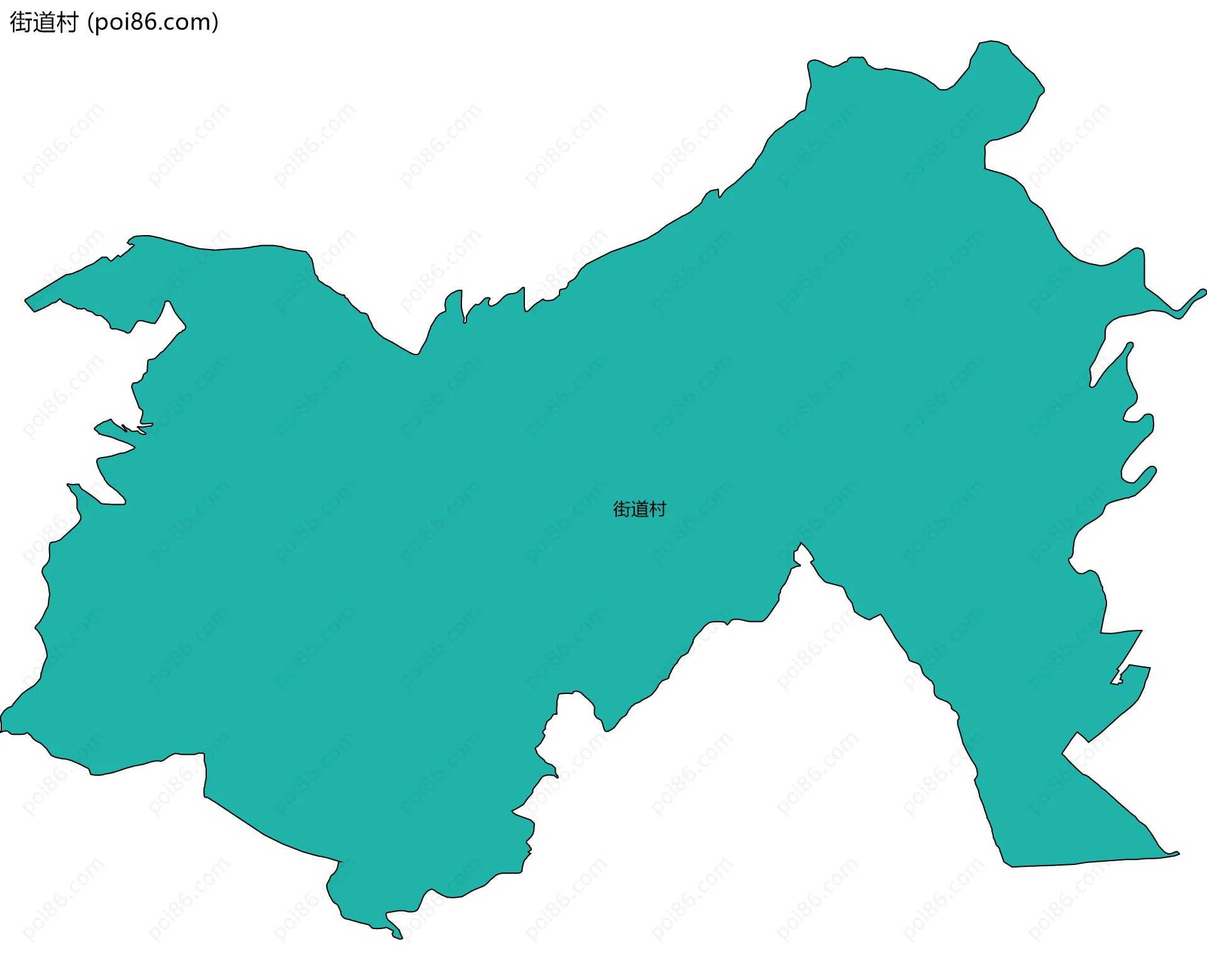 街道村边界地图