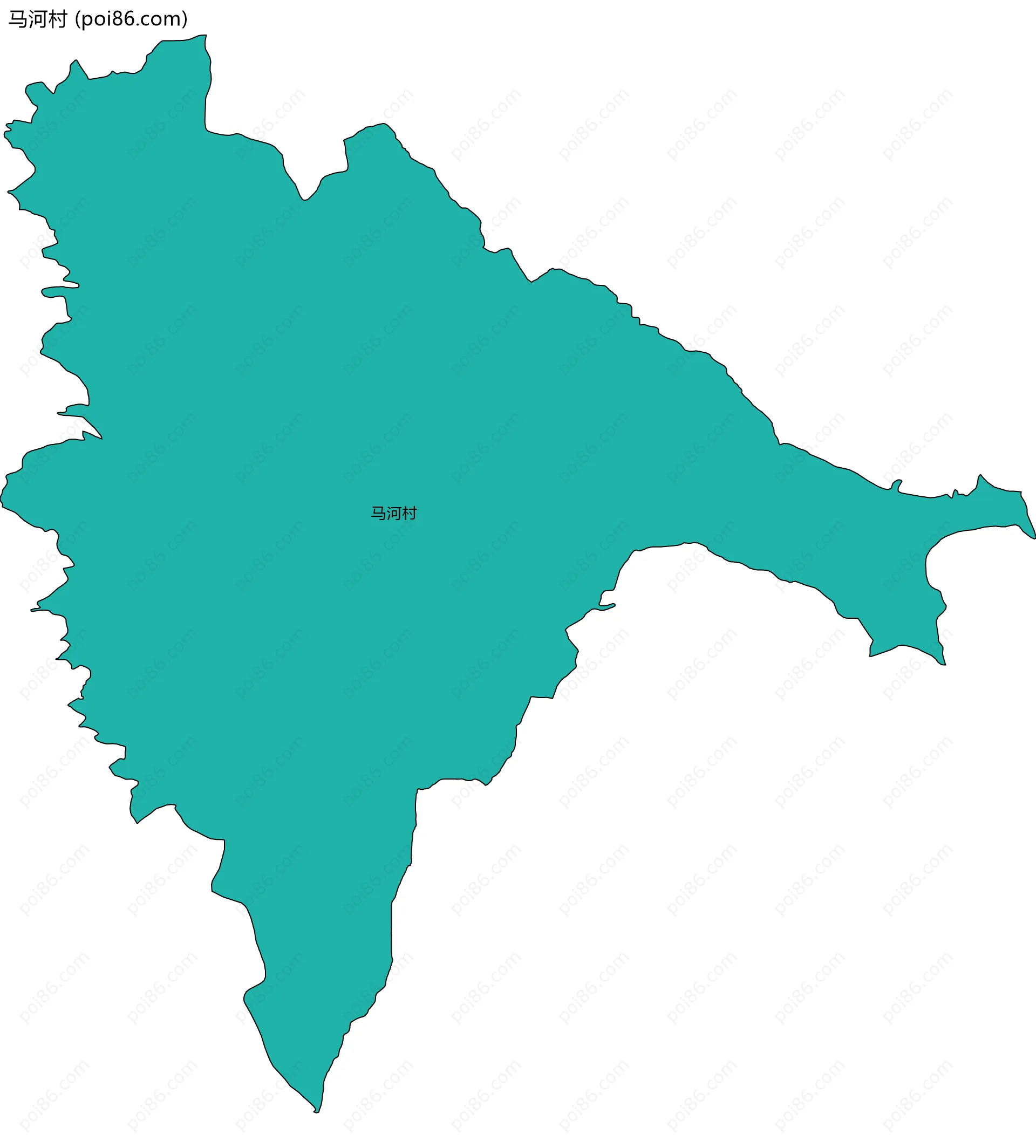 马河村边界地图