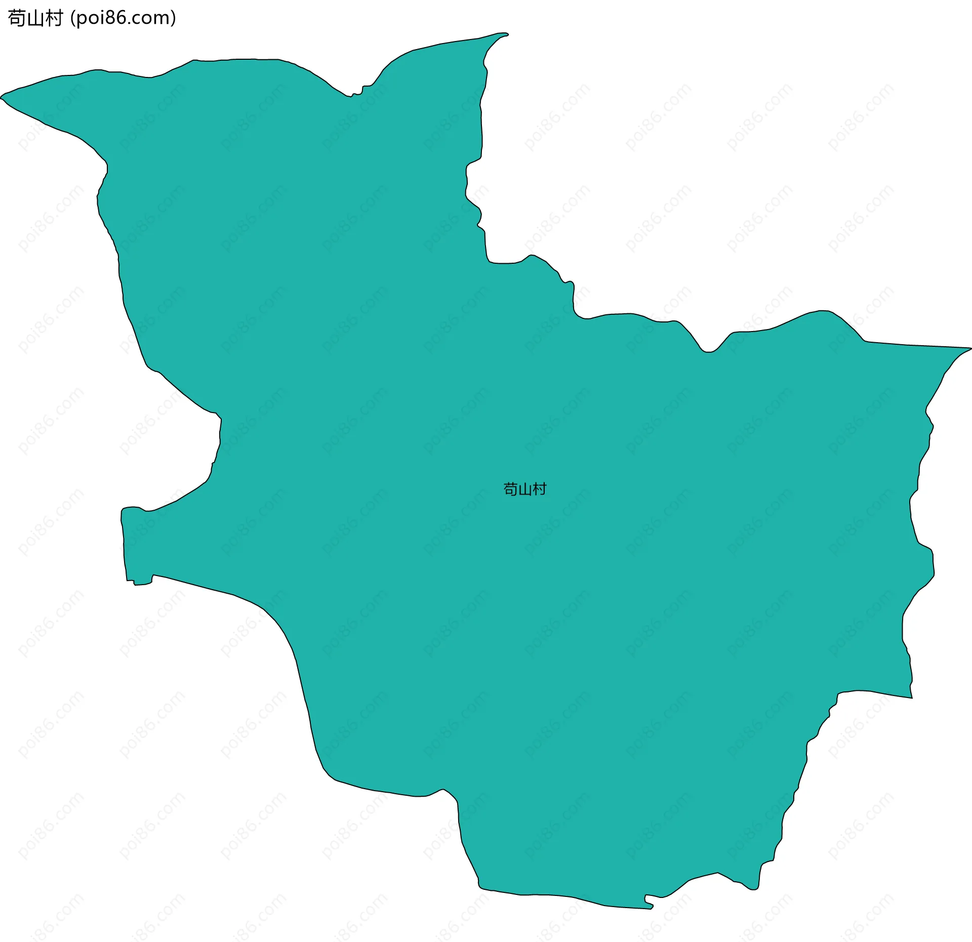 苟山村边界地图