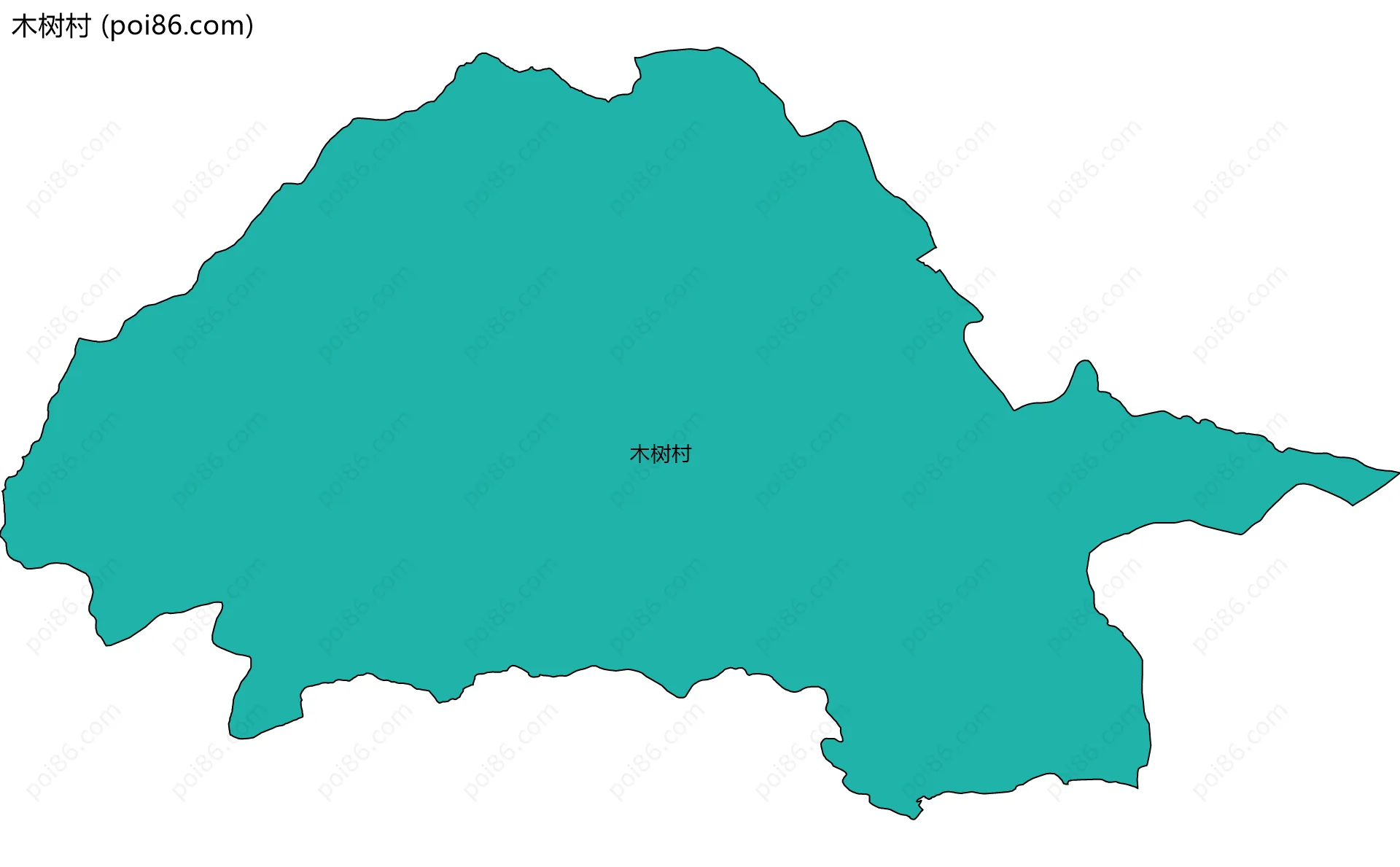 木树村边界地图