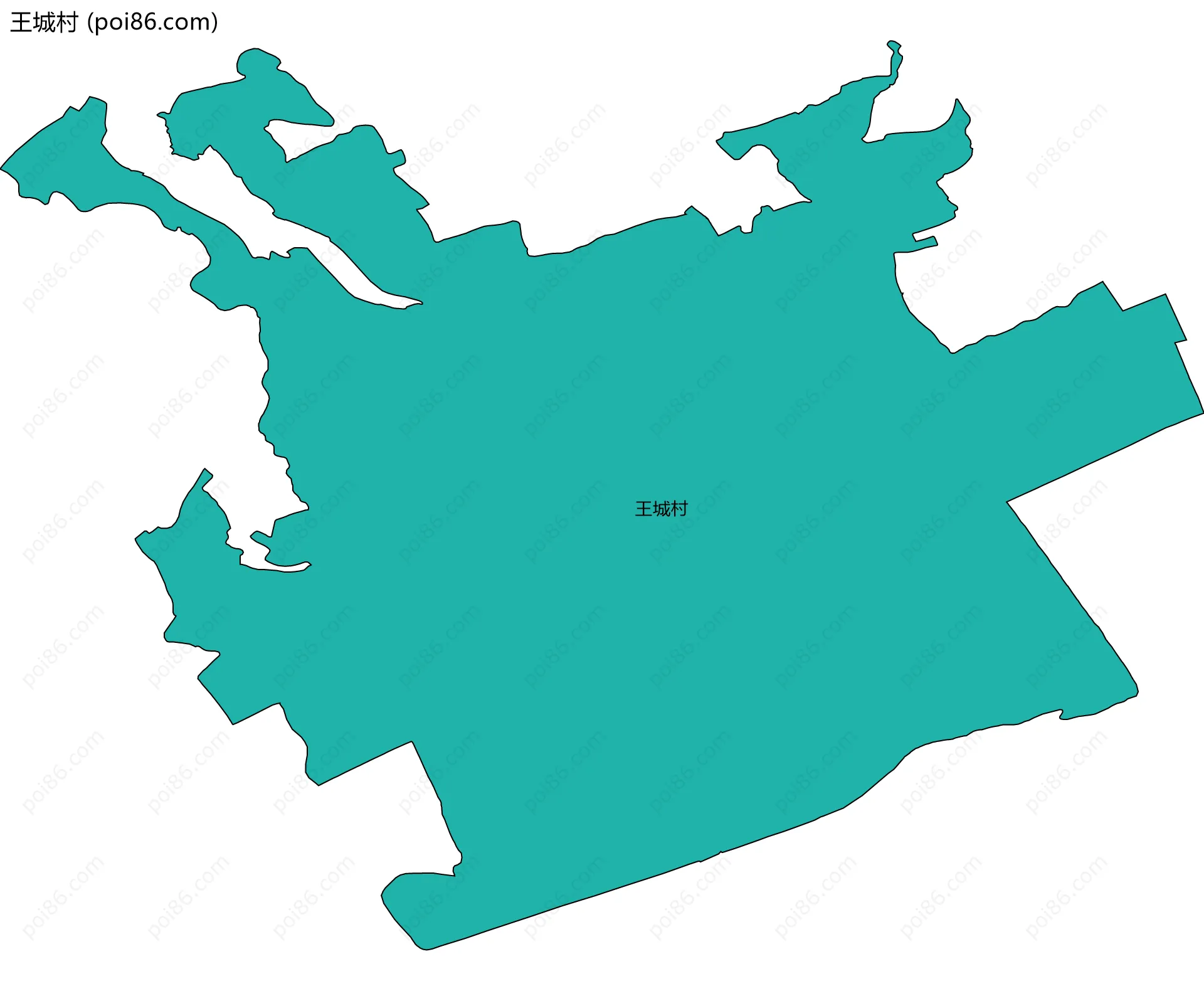 王城村边界地图