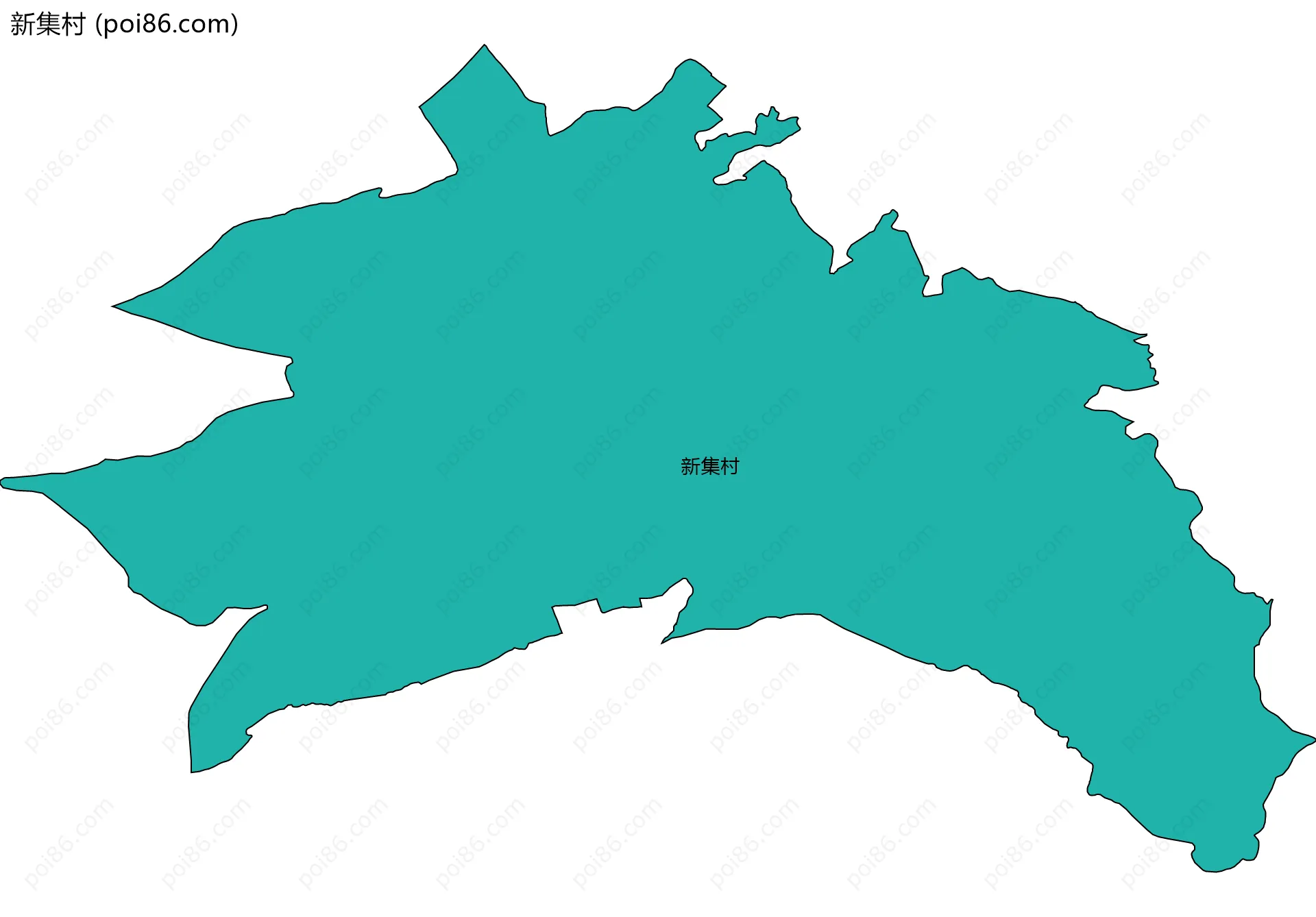 新集村边界地图