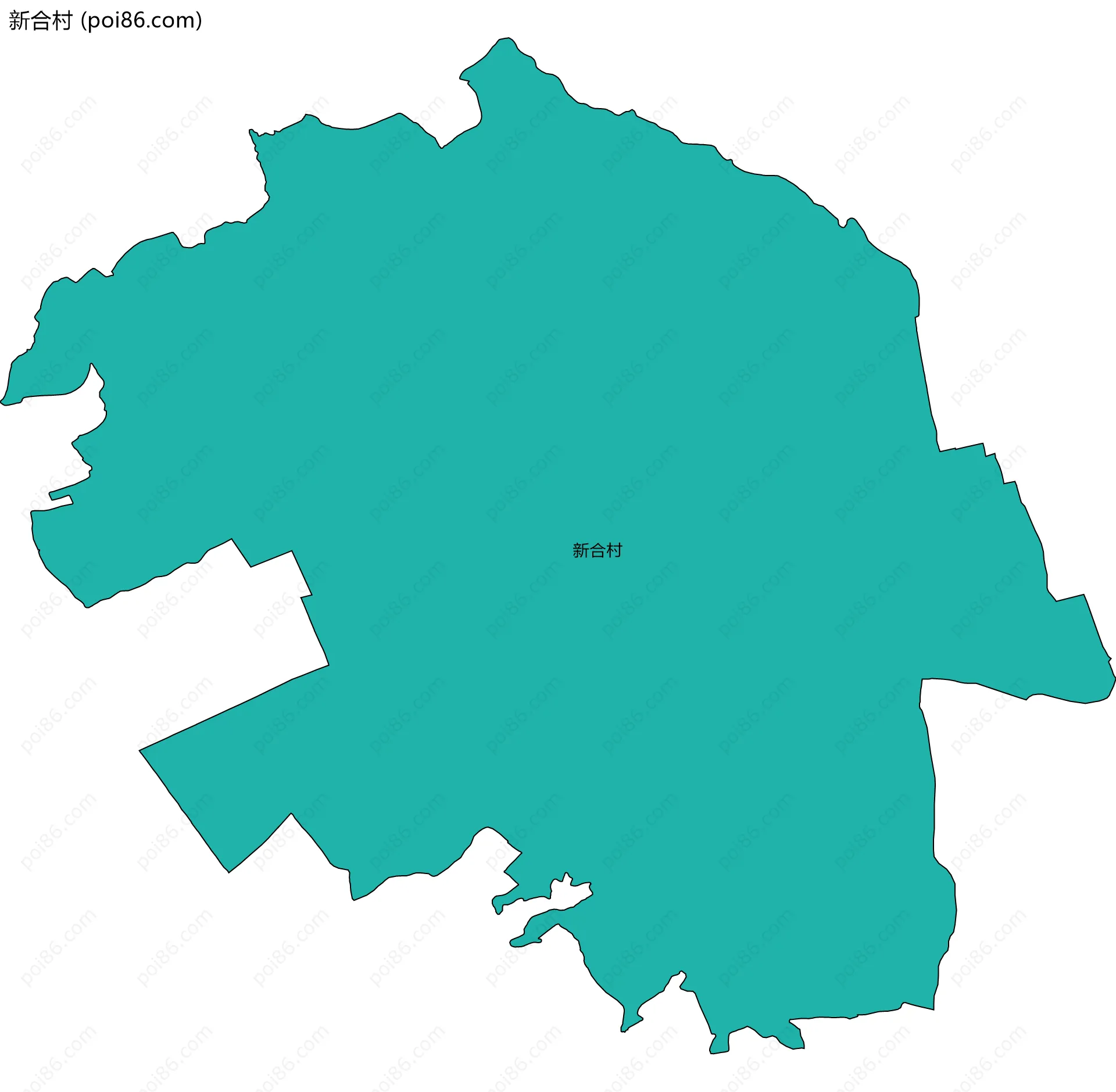 新合村边界地图