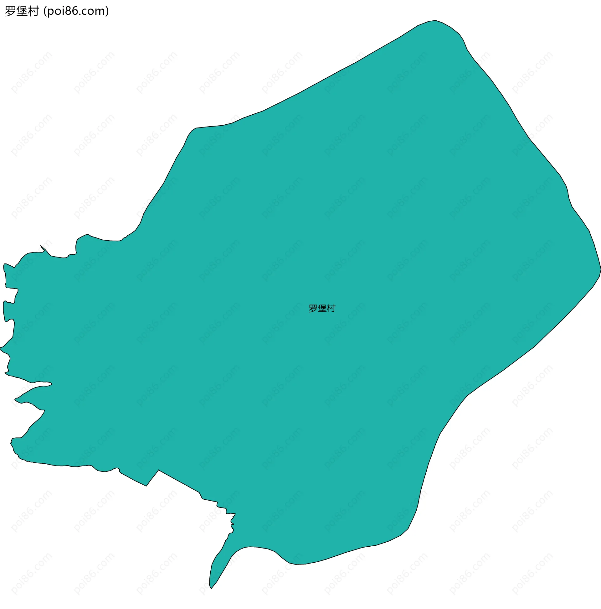 罗堡村边界地图