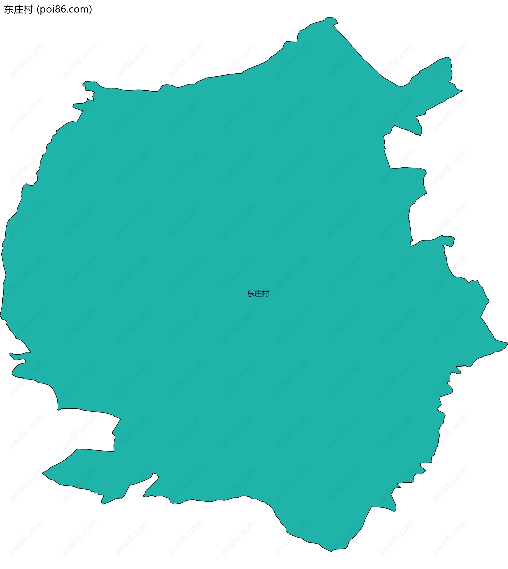 东庄村边界地图