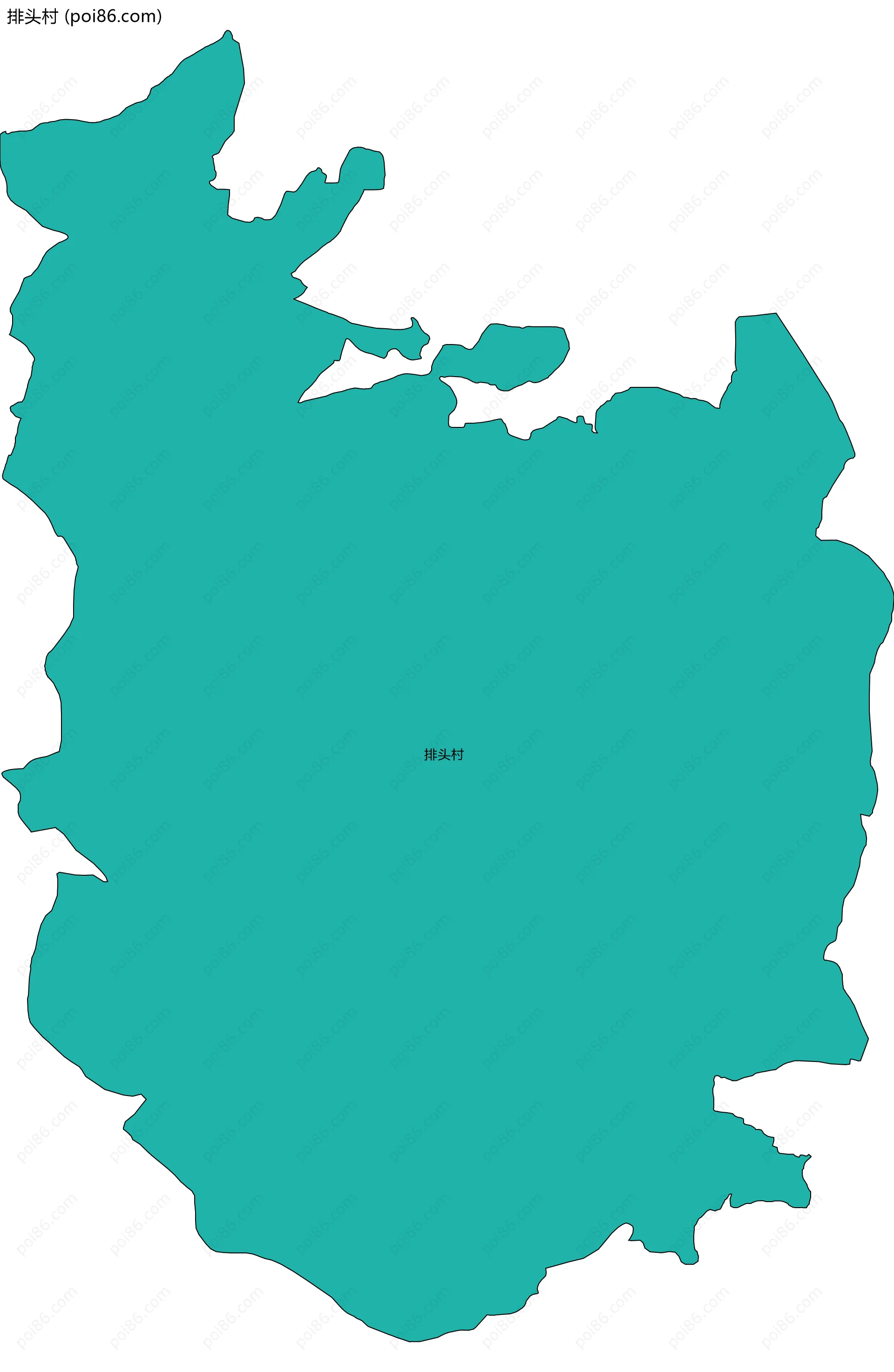 排头村边界地图