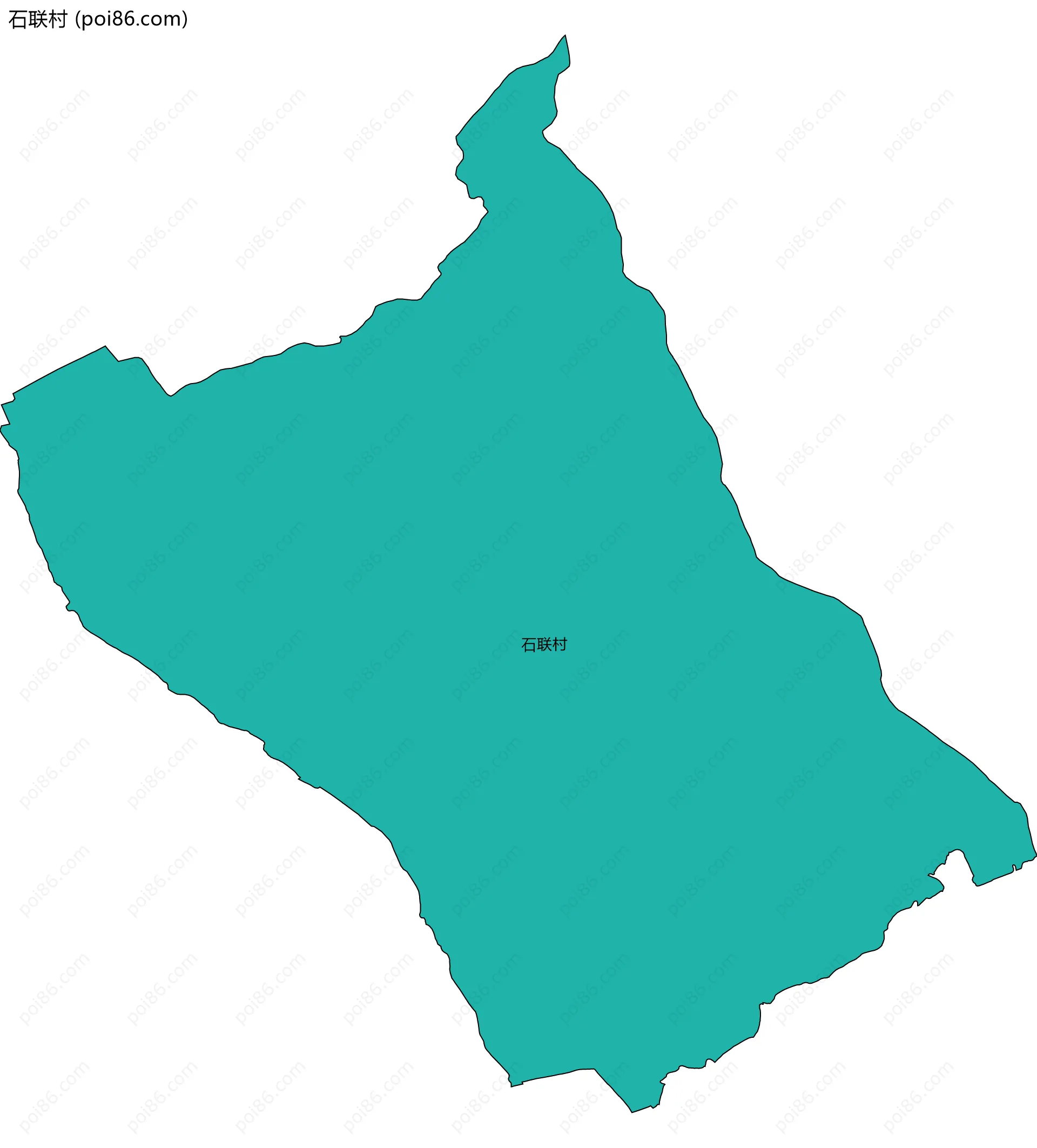 石联村边界地图