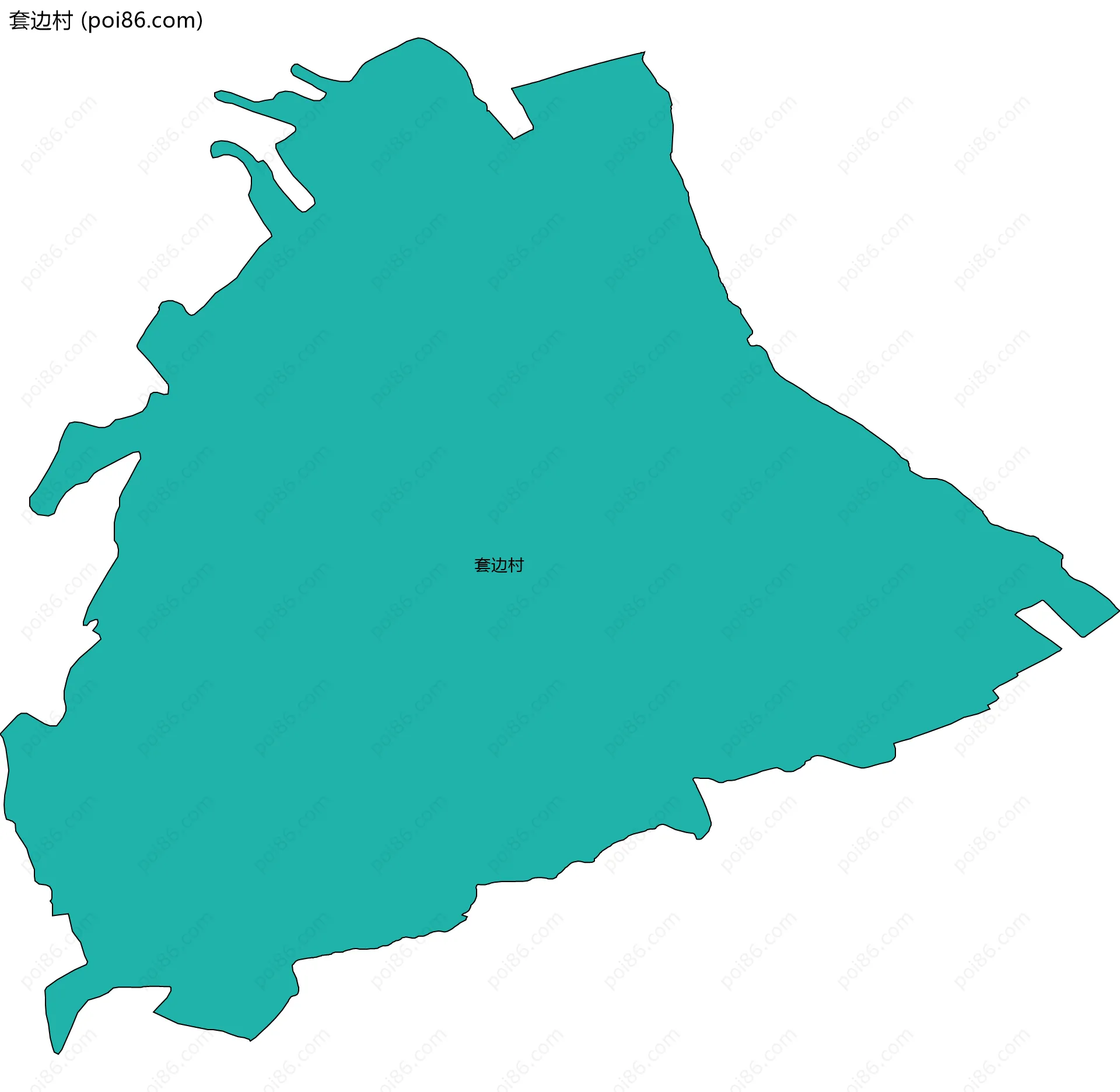 套边村边界地图