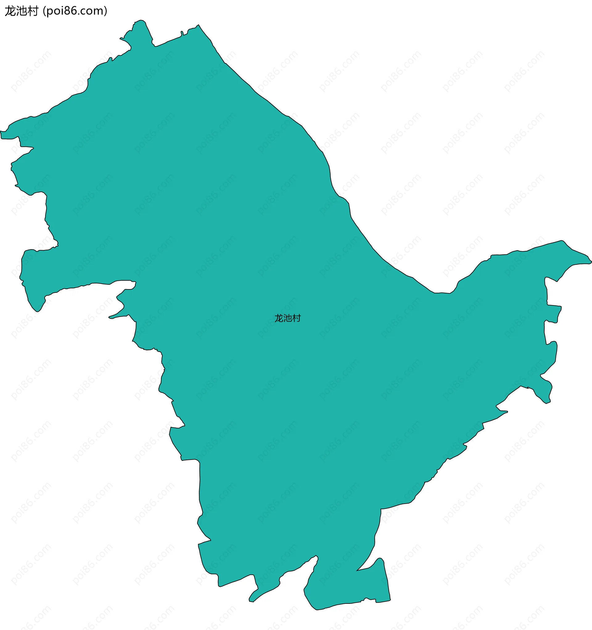 龙池村边界地图
